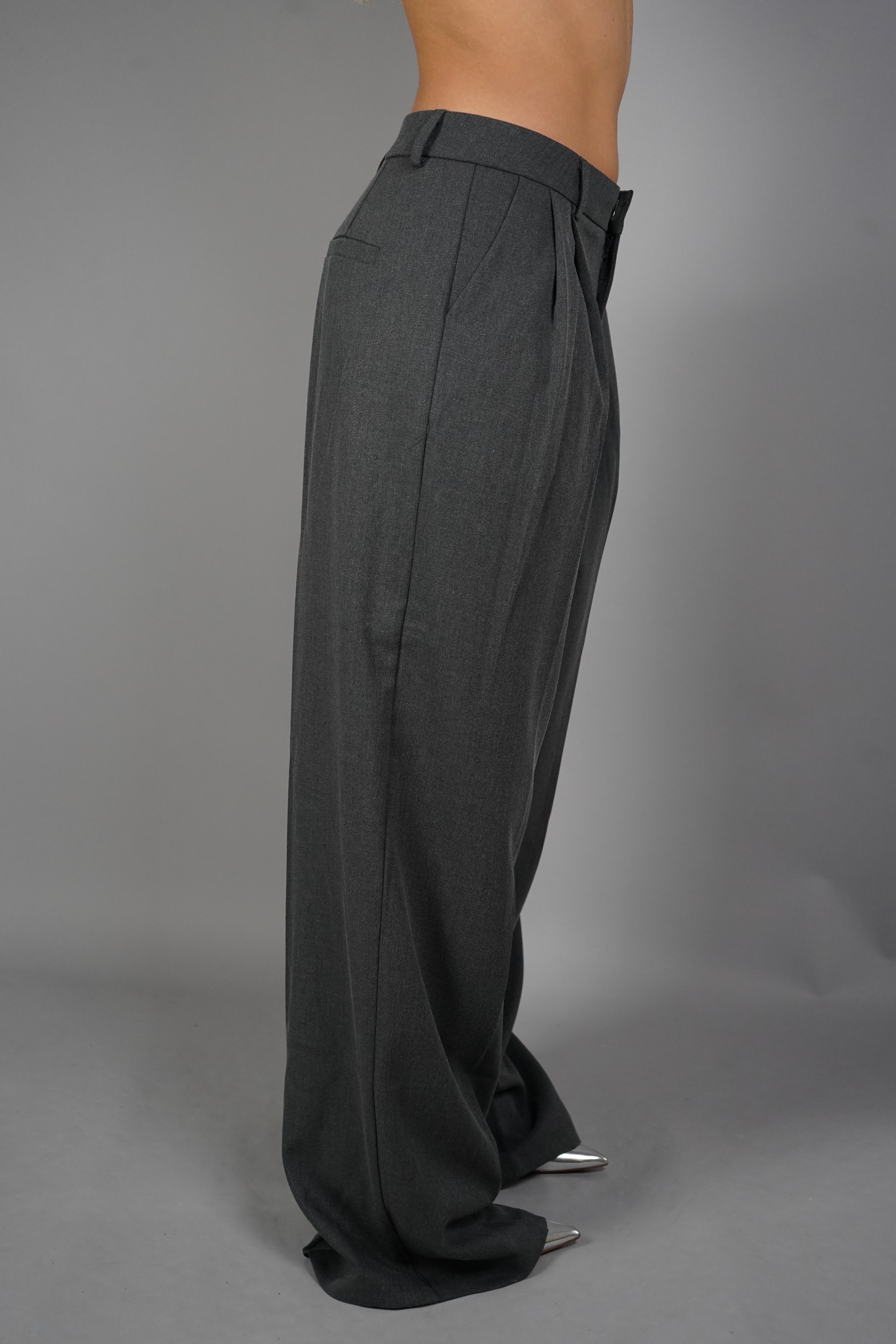 PANTALONE FULL LEG GRIGIO