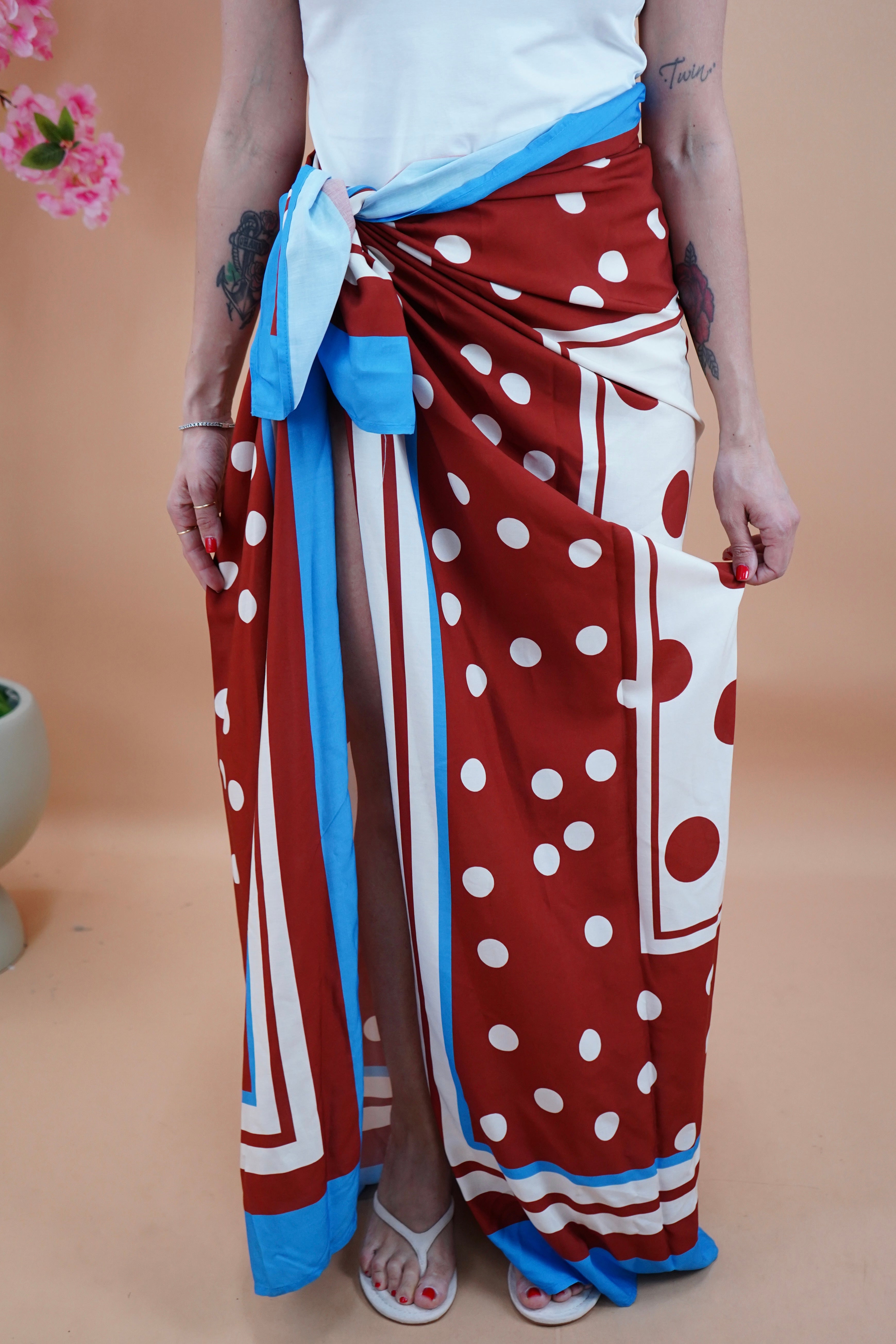 PAREO POIS LUMINA RUGGINE/AZZURRO
