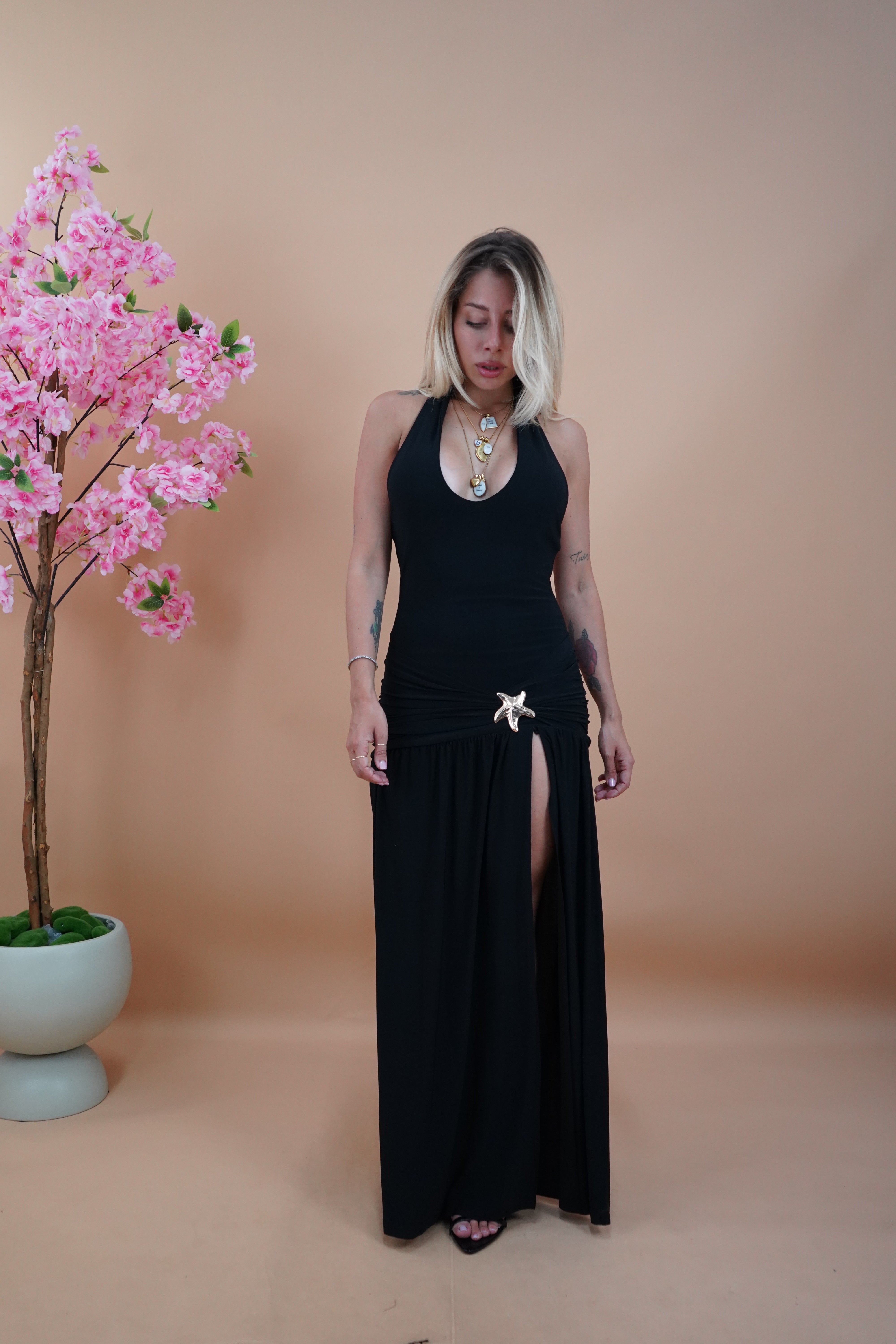 LONG DRESS STELLA NERO