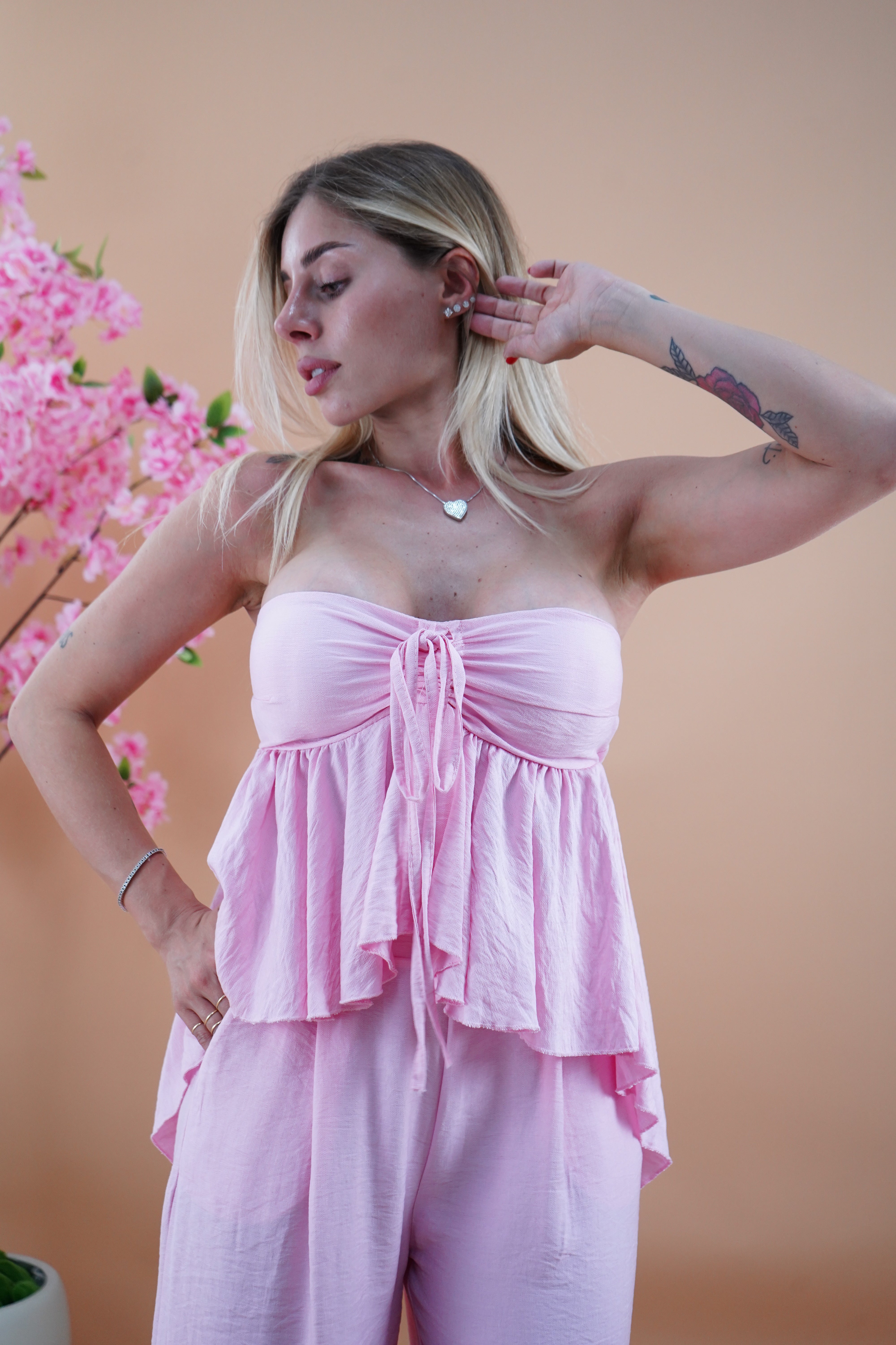 COORDINATO BUTTERFLY ROSA