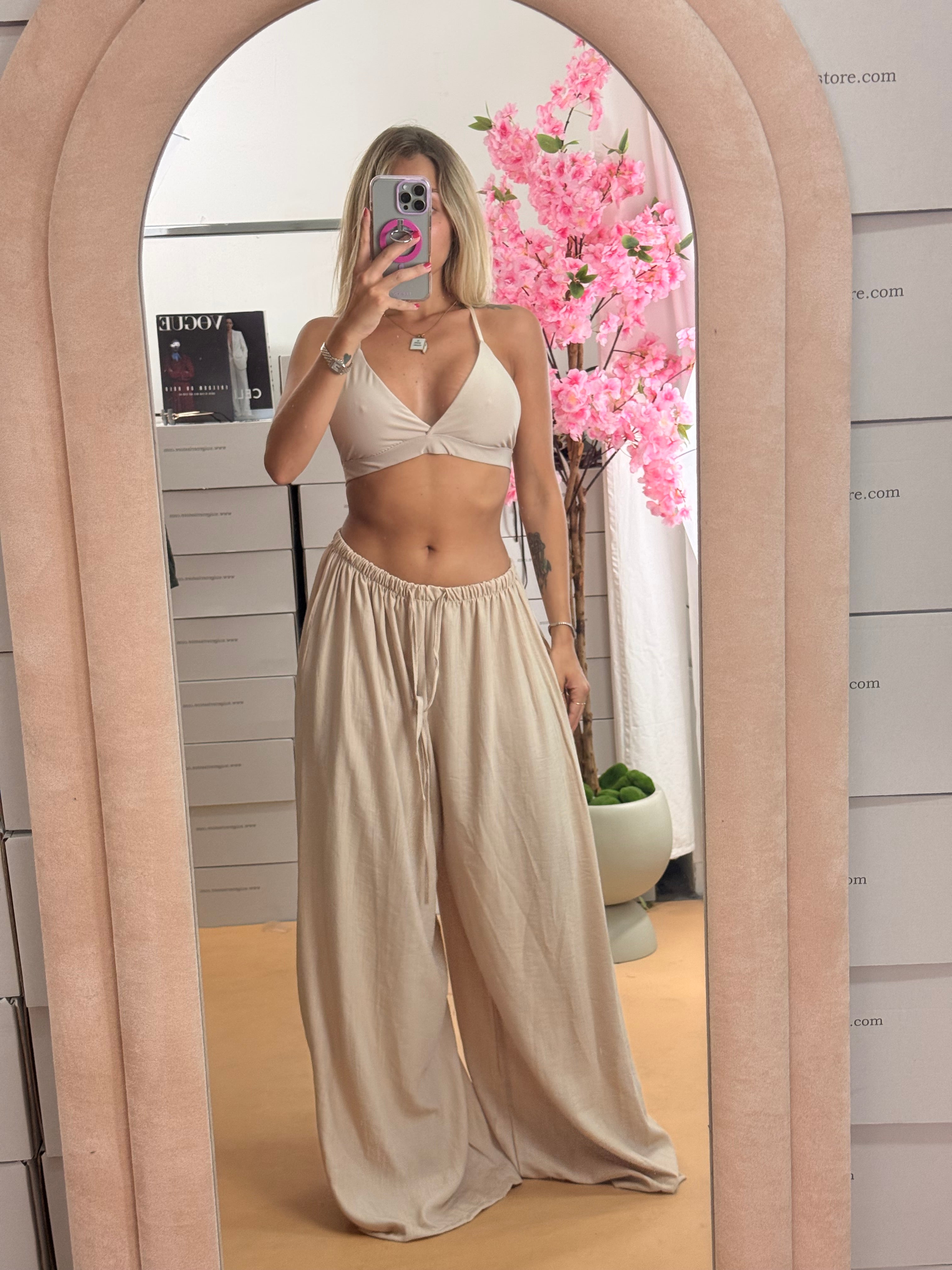 TOP TRIANGOLO BEIGE