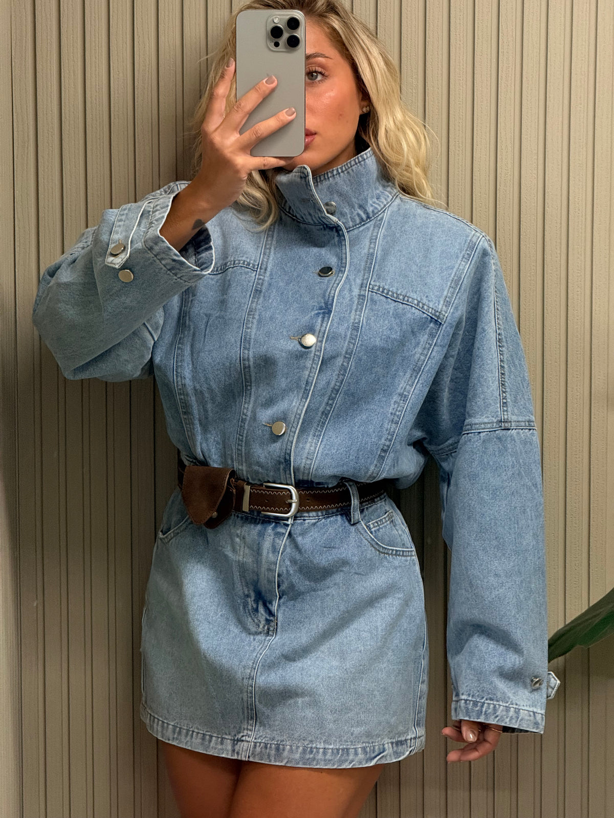 MINI DRESS DENIM CON SPALLINA