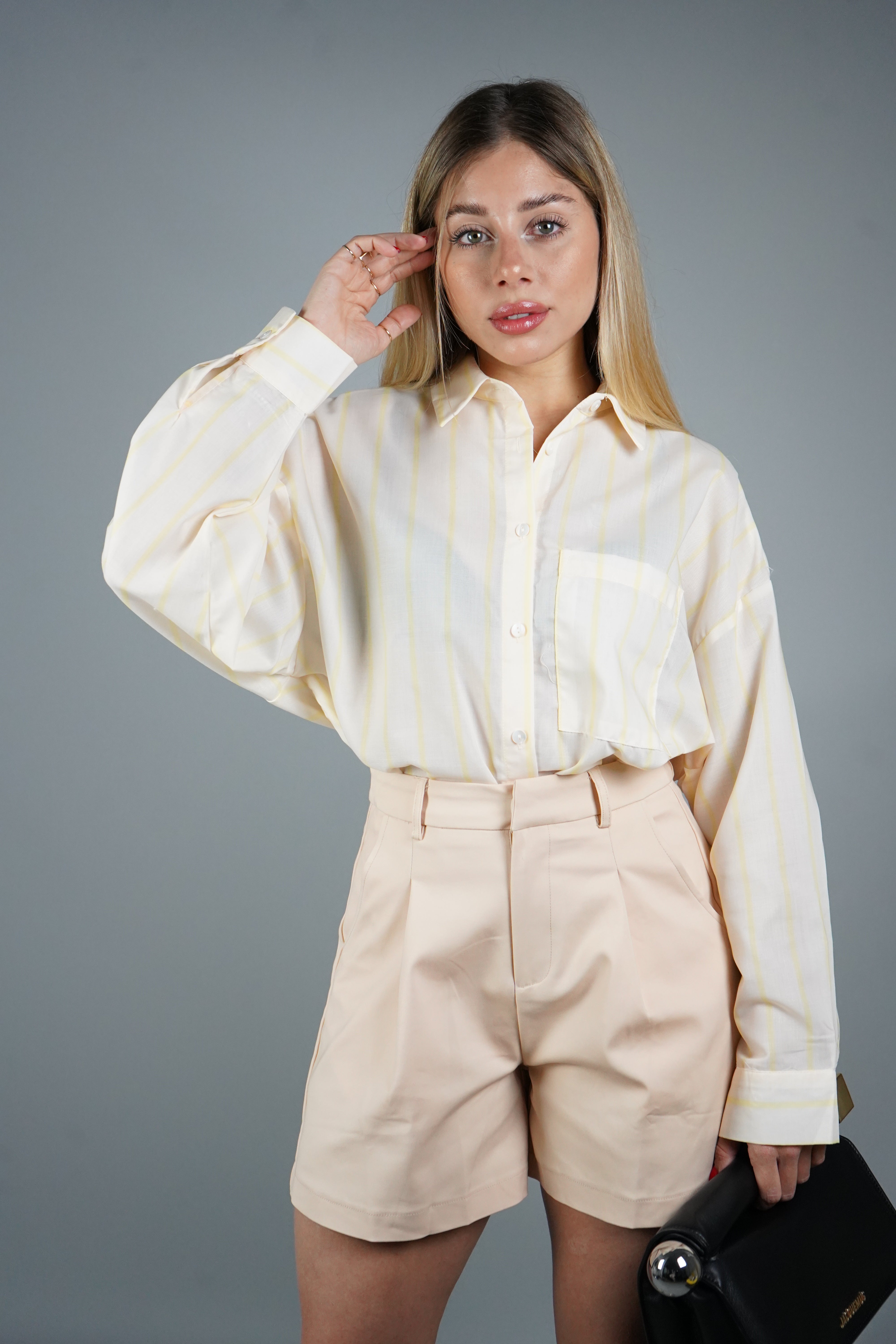 CAMICIA RIGHE GIALLA