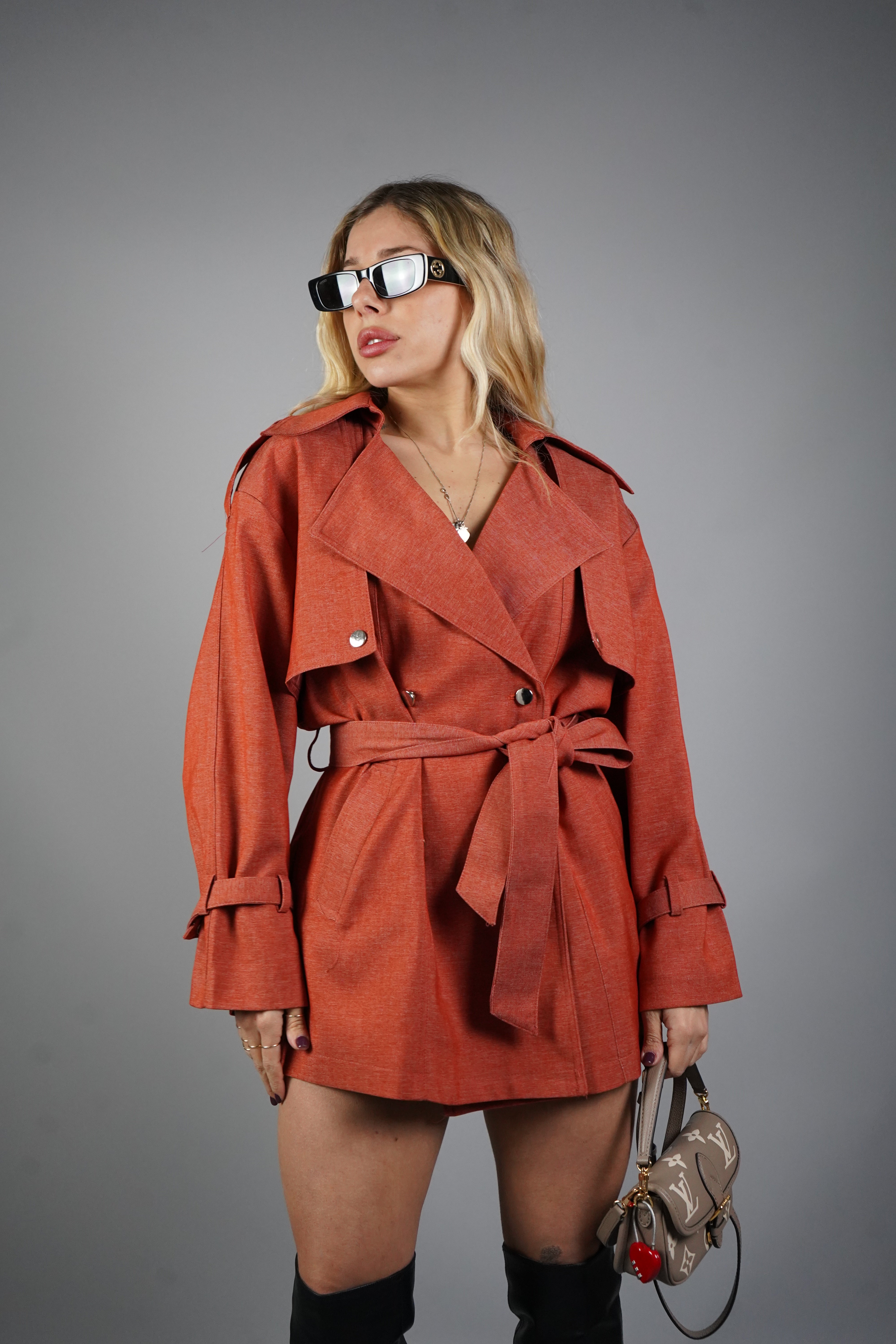 TRENCH ALESSIA RUGGINE