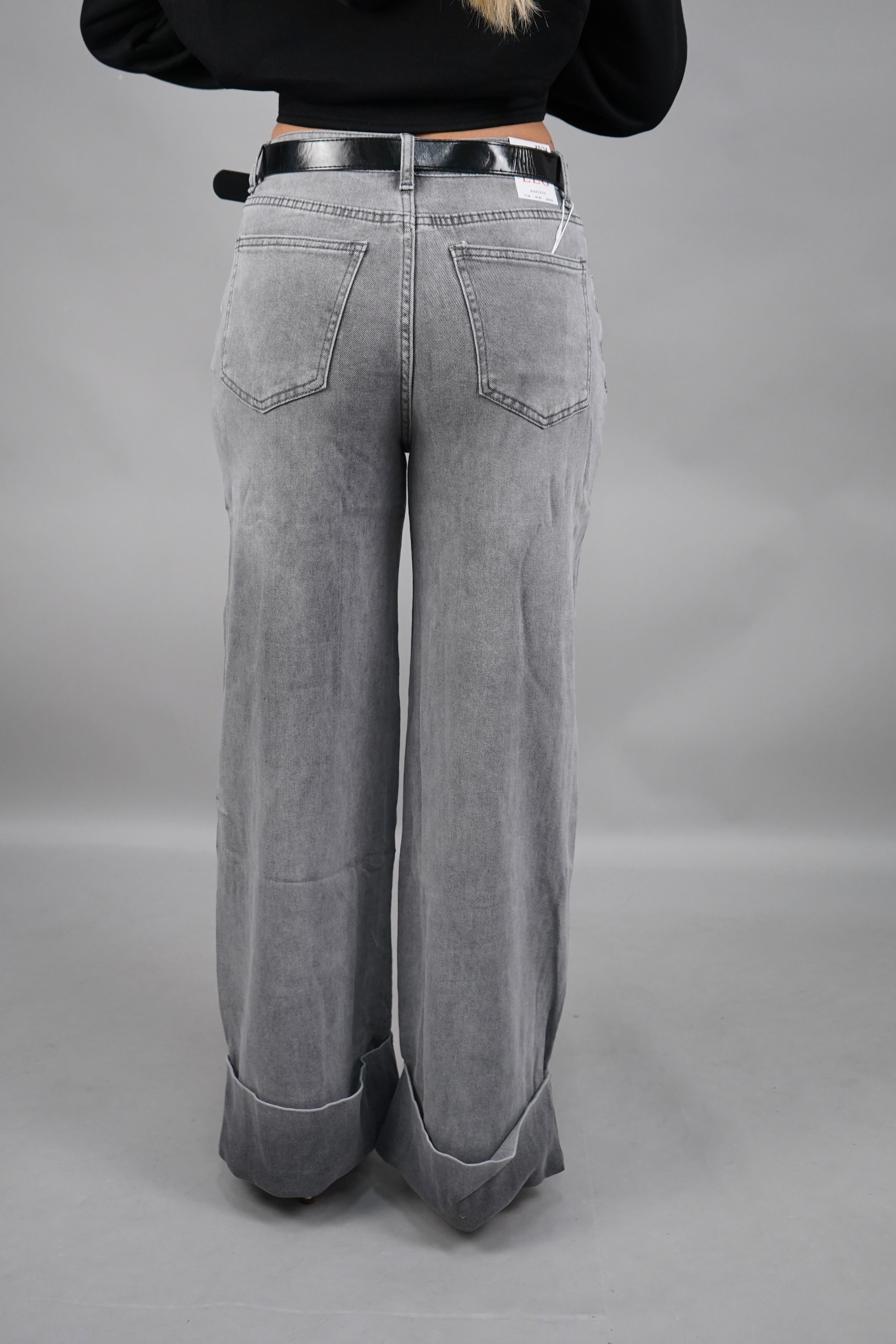JEANS PALAZZO CON CINTURA