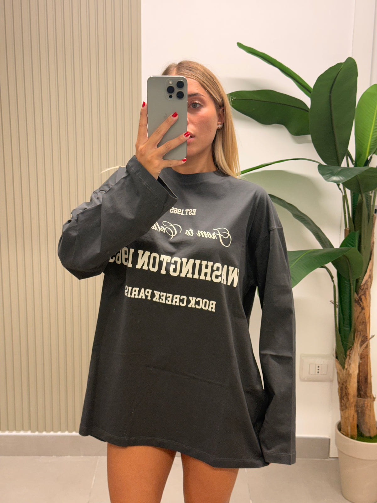 T-SHIRT WASHINGTON GRIGIA