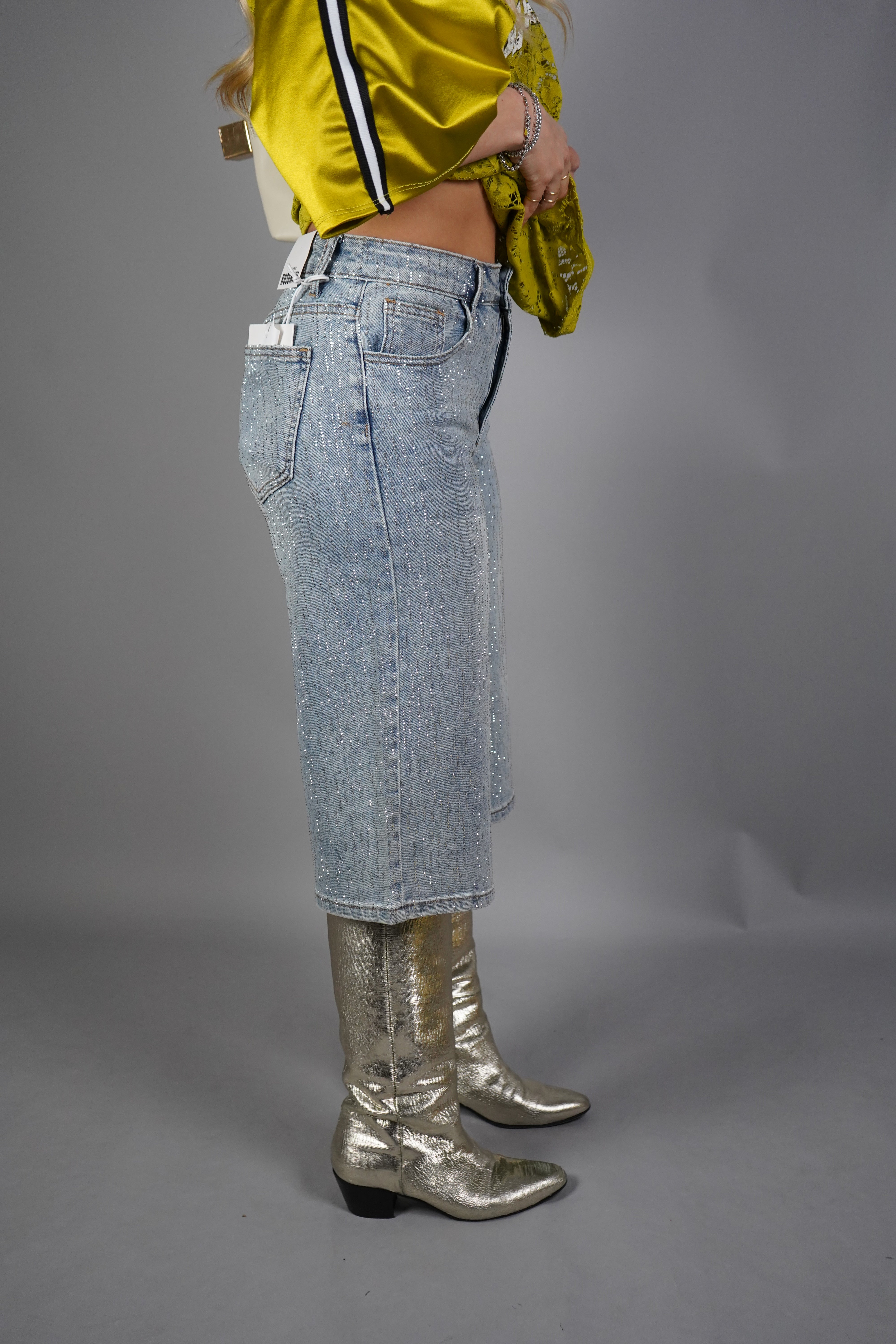 BERMUDA STRASS DENIM CHIARO