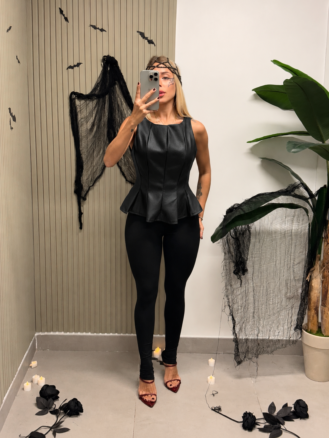 TOP ECOPELLE GIORGIA NERO
