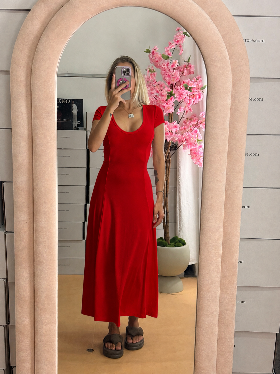 MINI DRESS FRANCESCA ROSSO