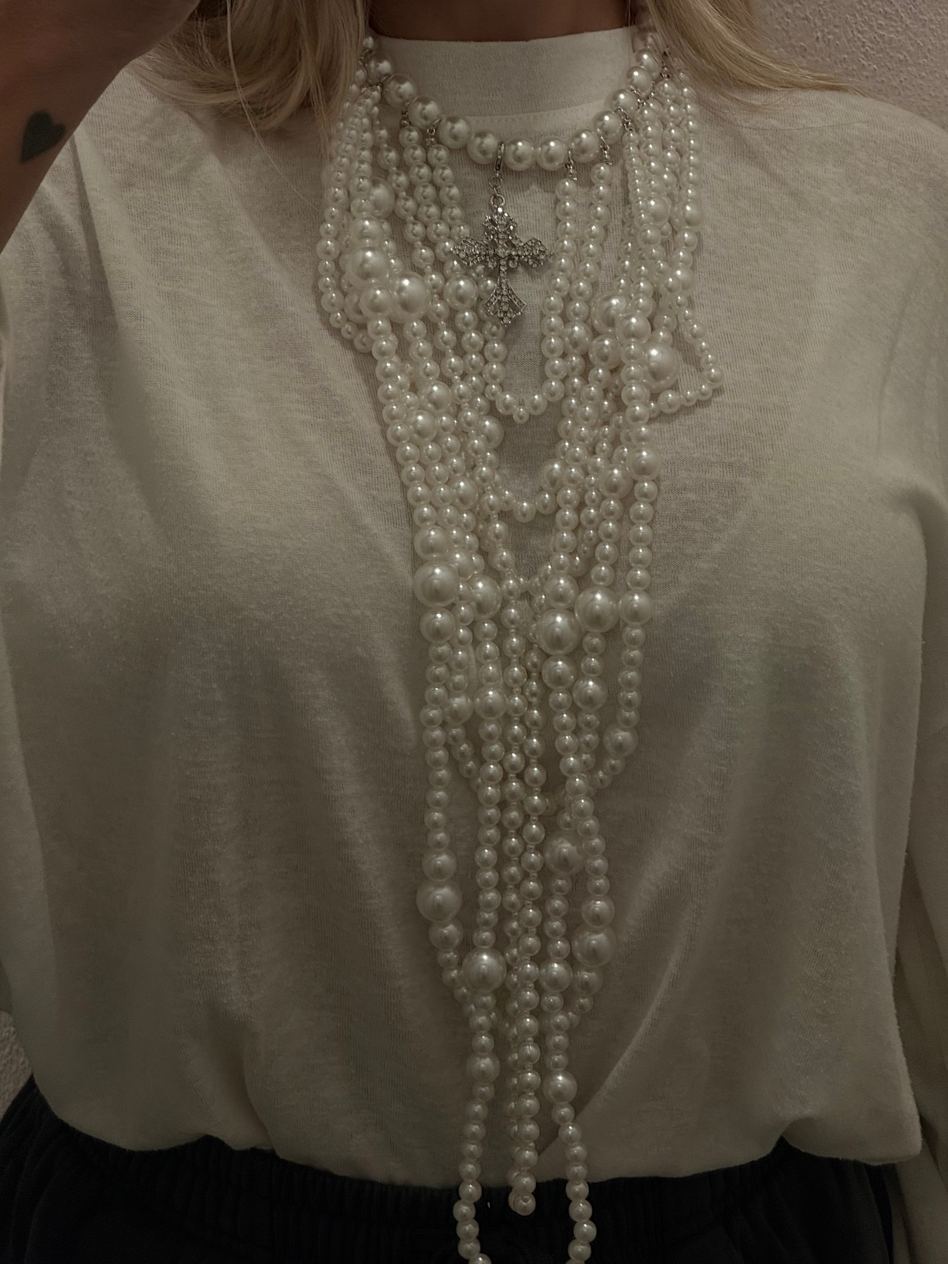 COLLANA CASCATA DI PERLE