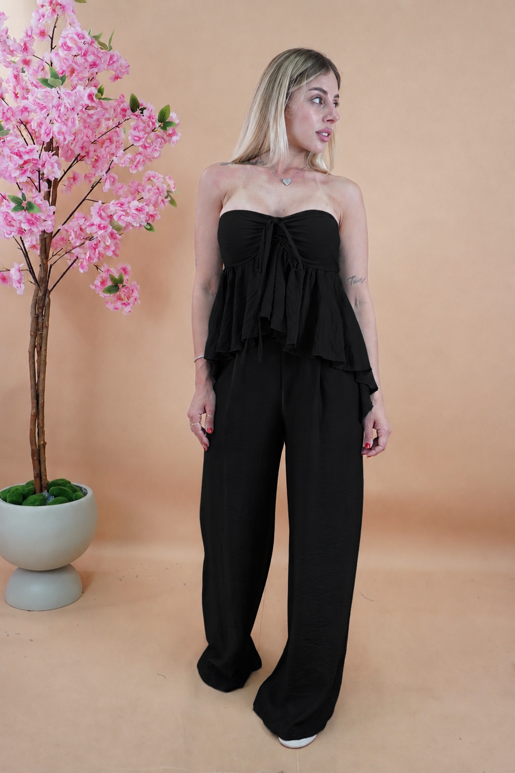 COORDINATO BUTTERFLY NERO