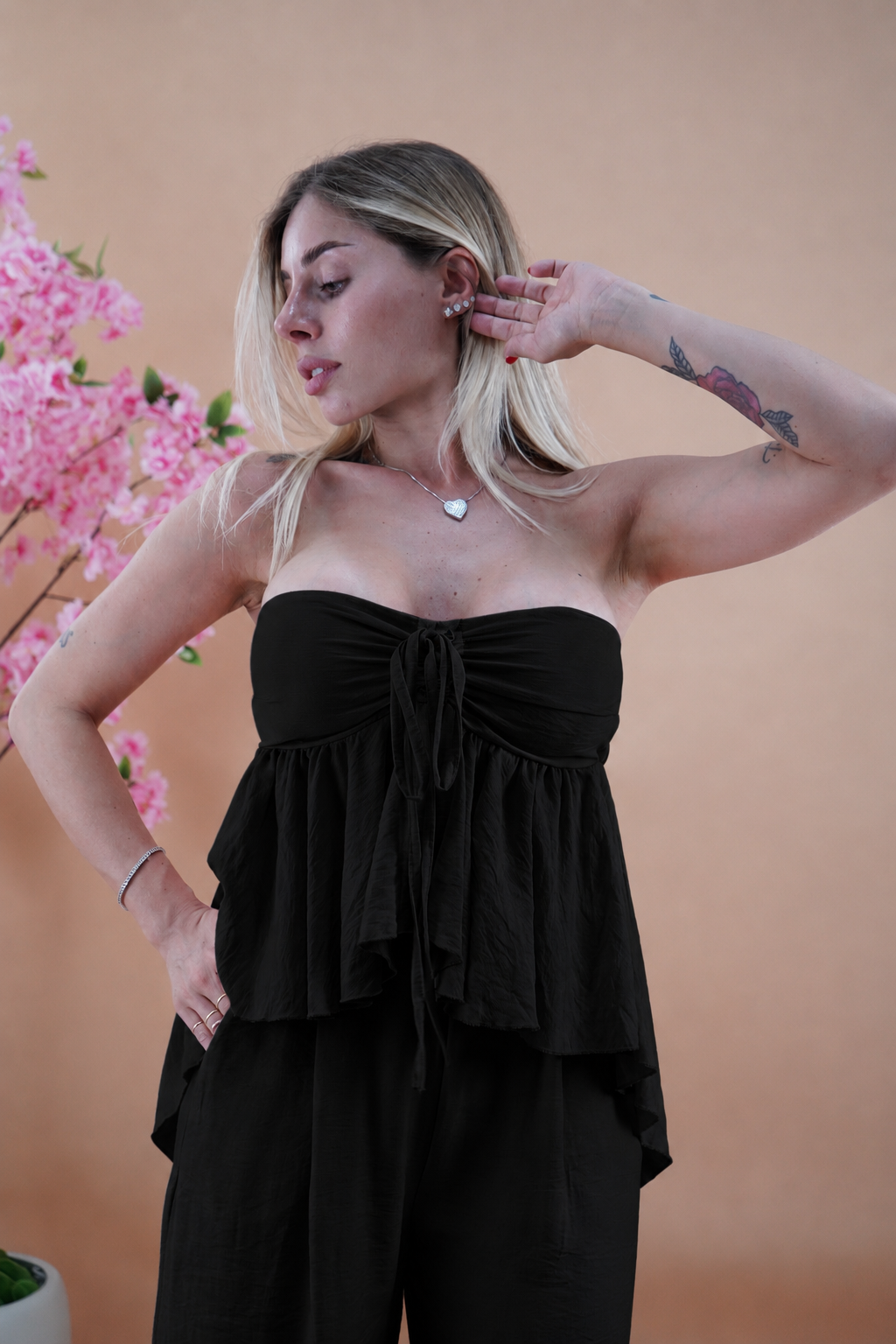 COORDINATO BUTTERFLY NERO