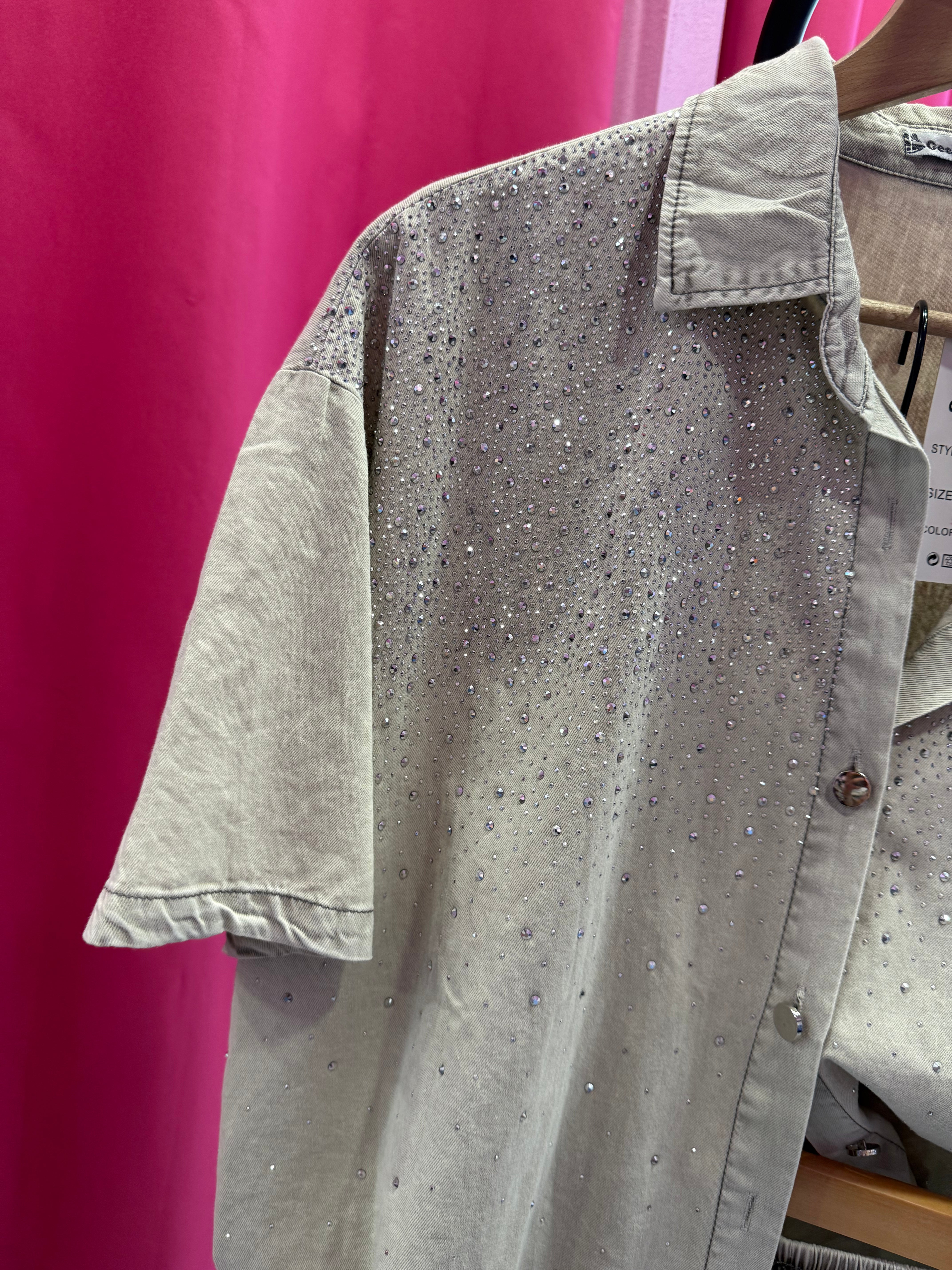 COORDINATO DENIM STRASS