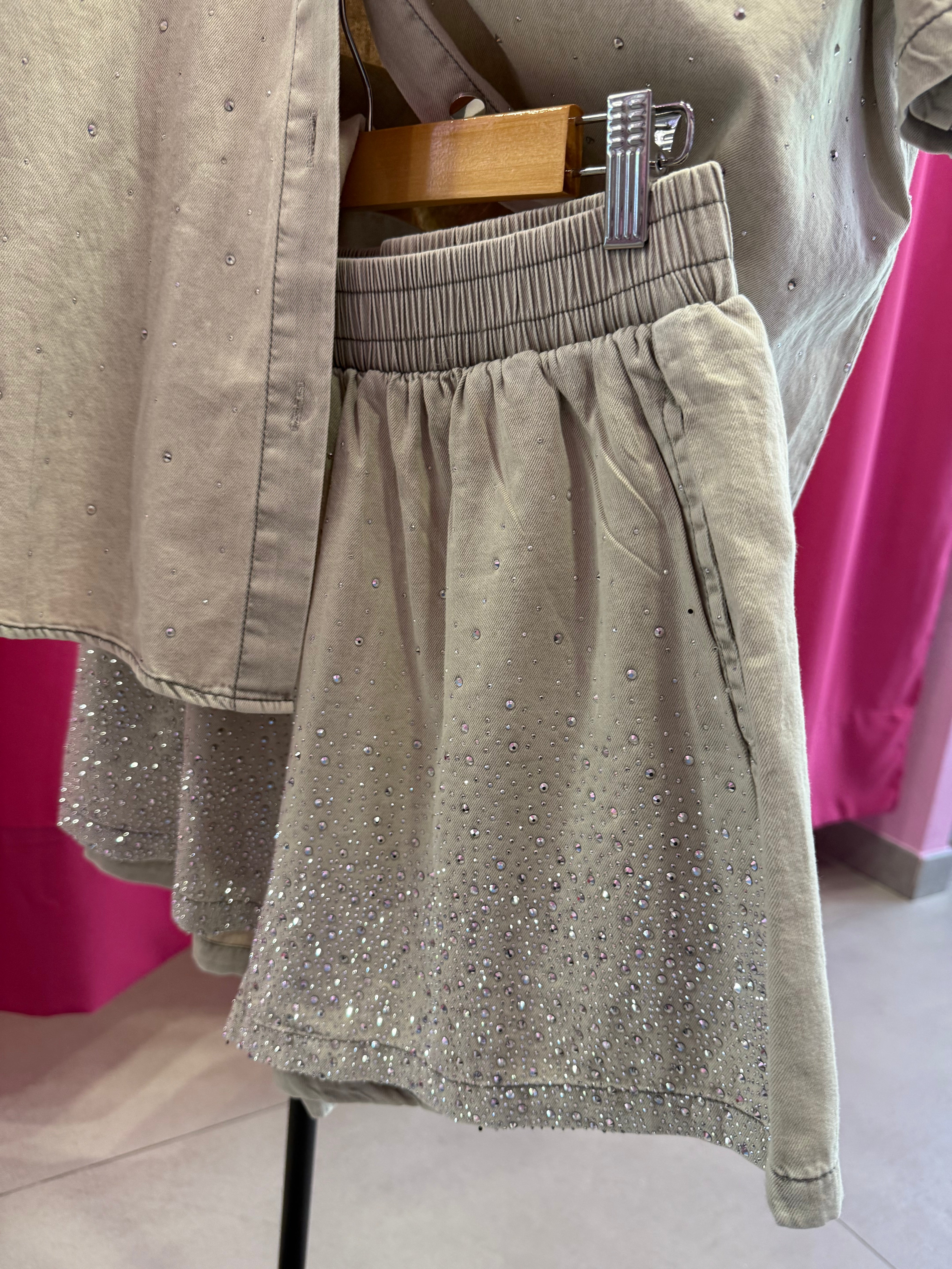 COORDINATO DENIM STRASS