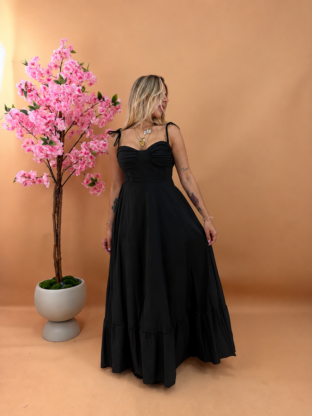 LONG DRESS ZAIRA NERO