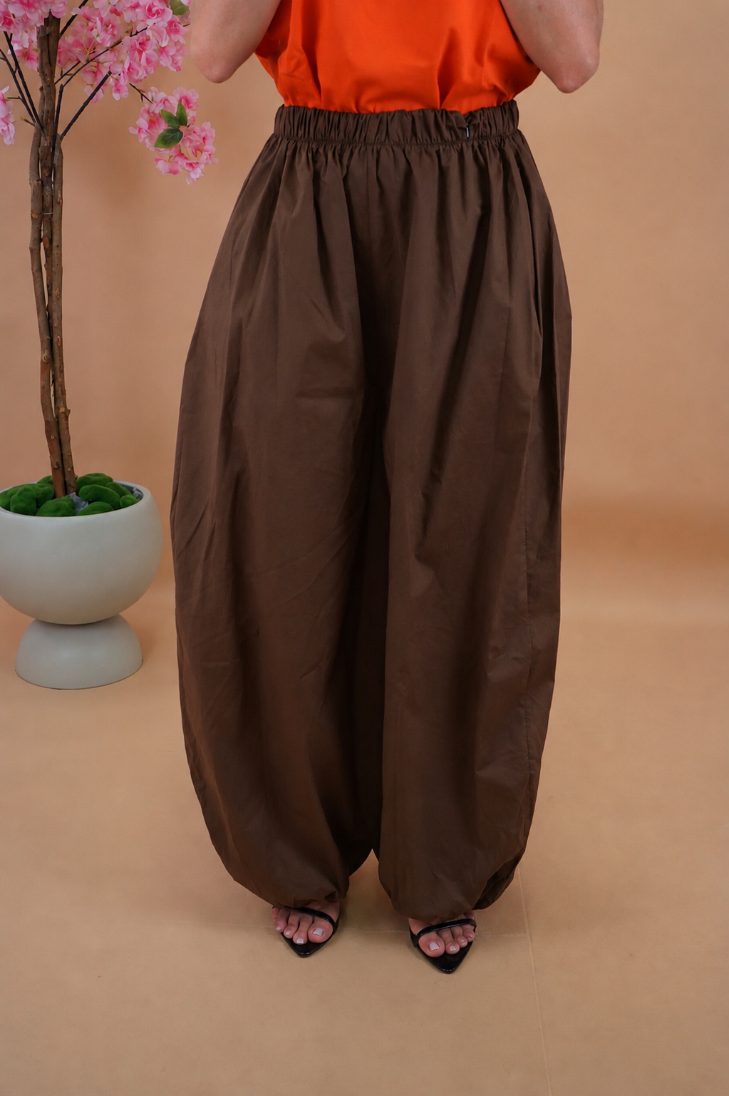 PANTALONE BALLON MARRONE
