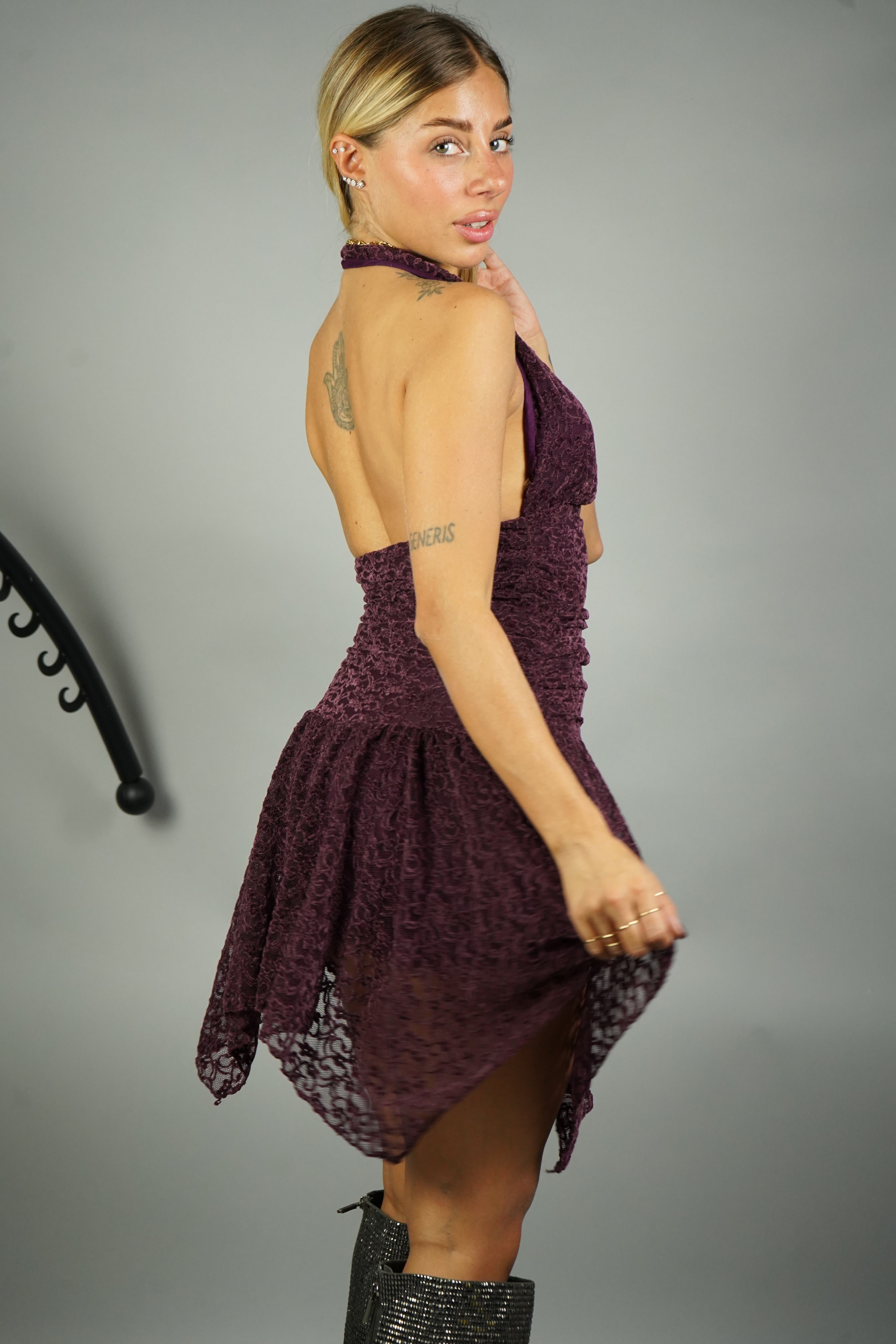 DRESS CORINNE BORDEAUX