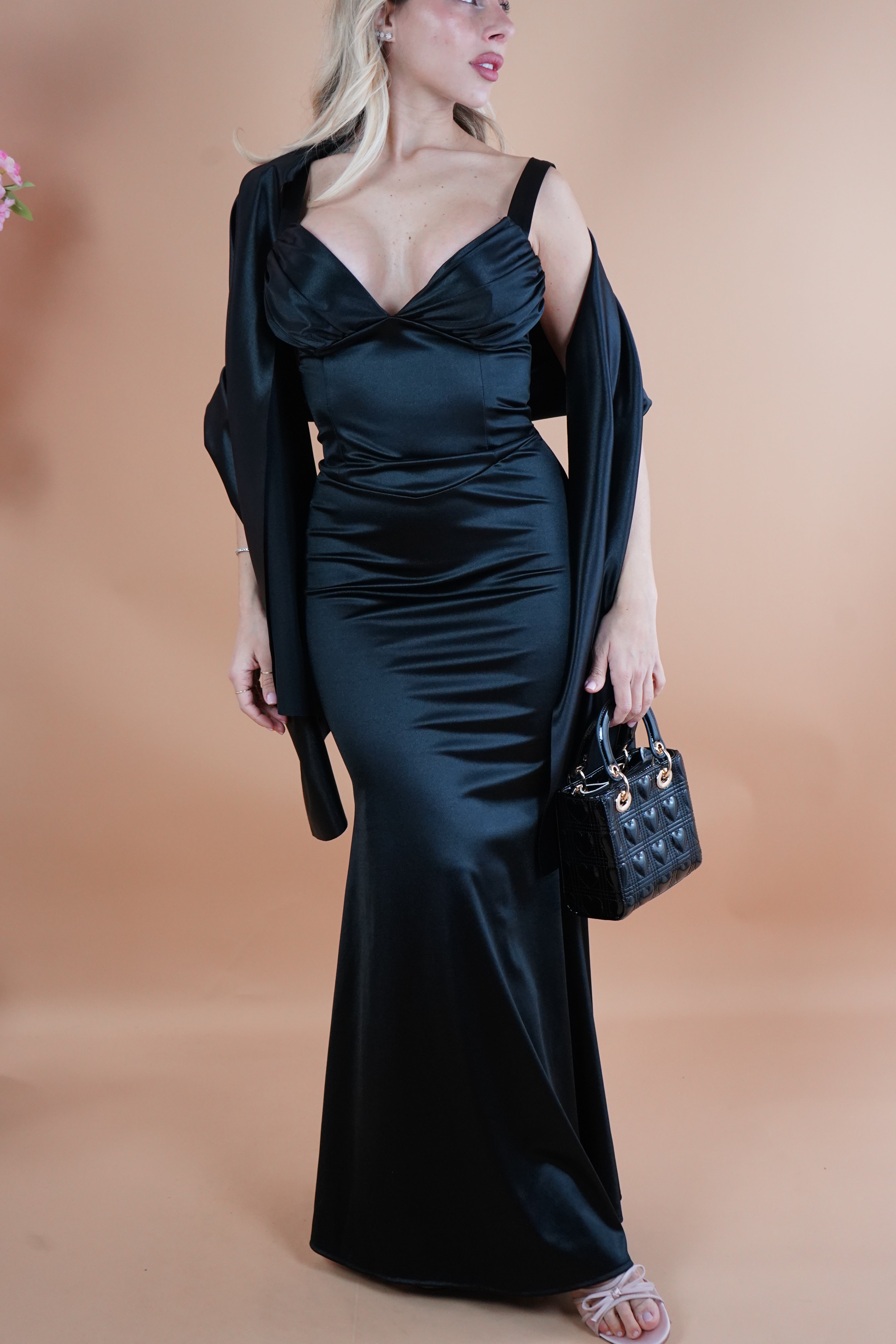 LONG DRESS SIRENA NERO