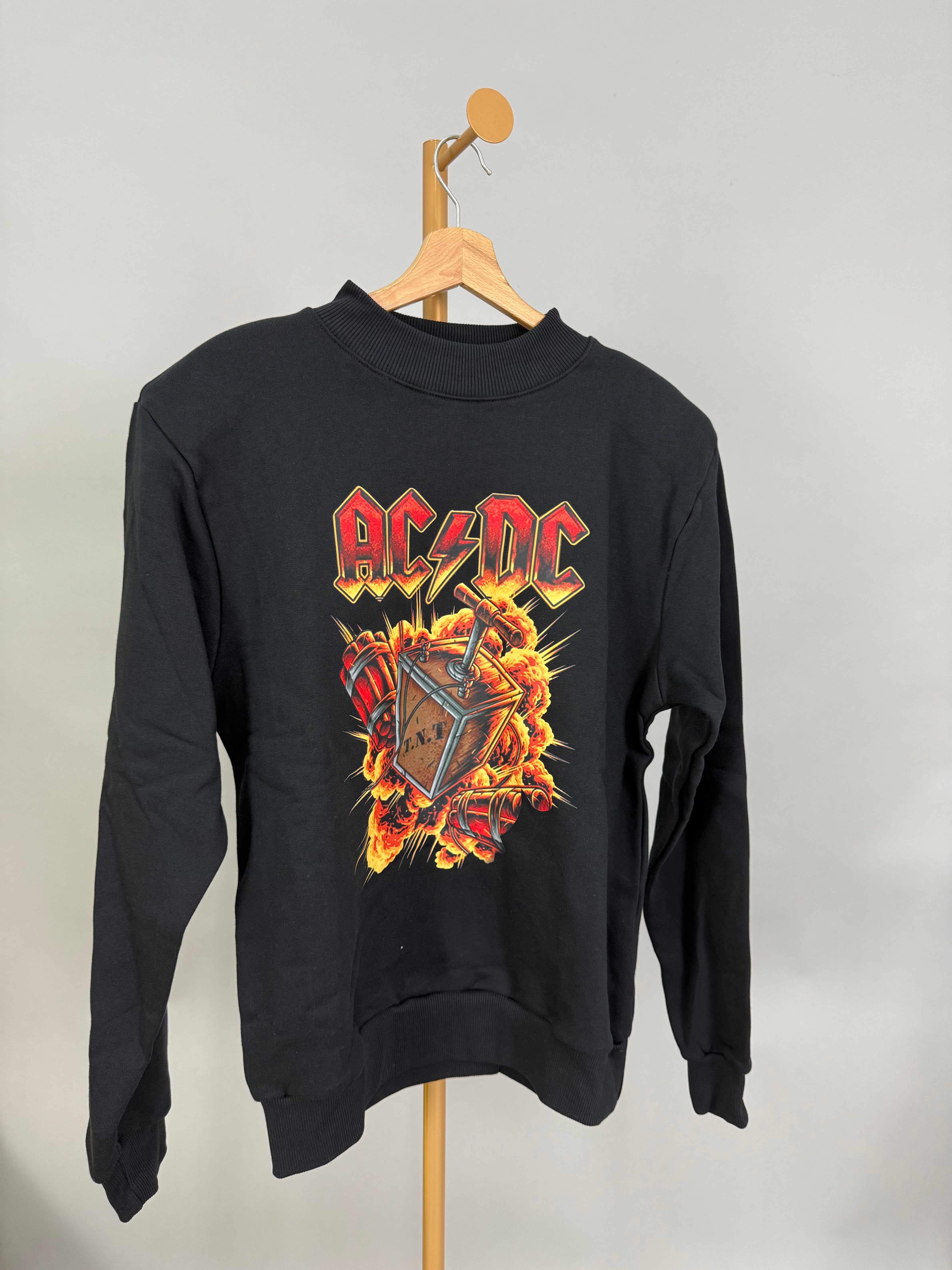 FELPA BAROK&ROLL SPALLINA ACDC NERA