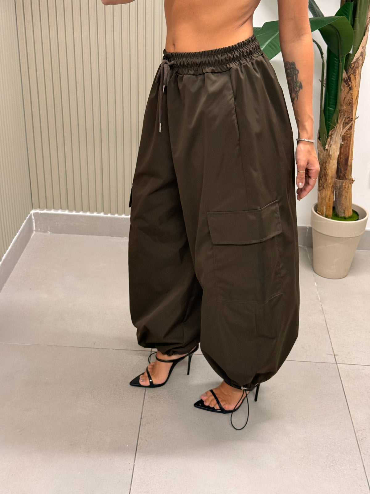 PANTALONE CARGO MELISSA MARRONE