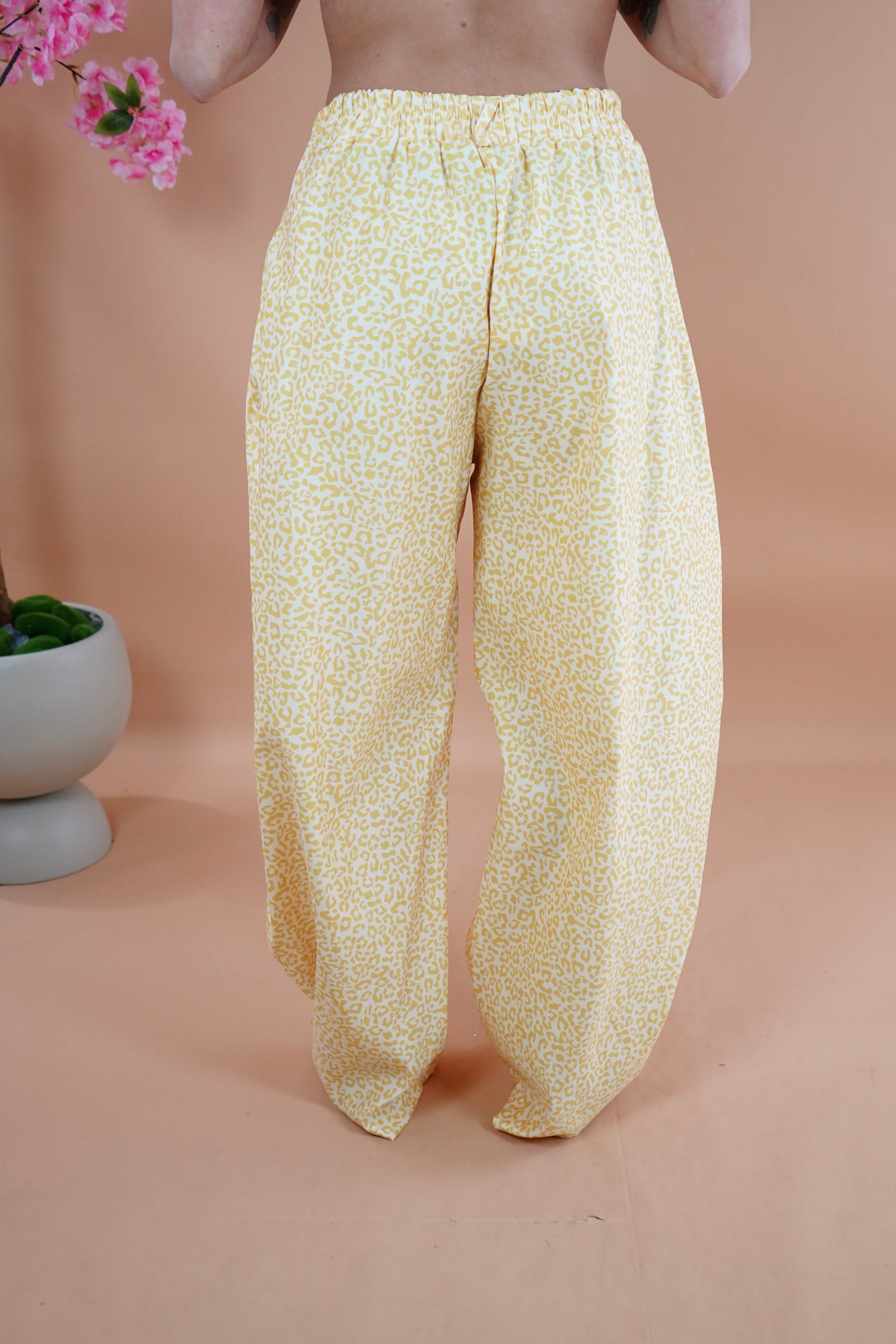 COORDINATO BALLON ANIMALIER GIALLO