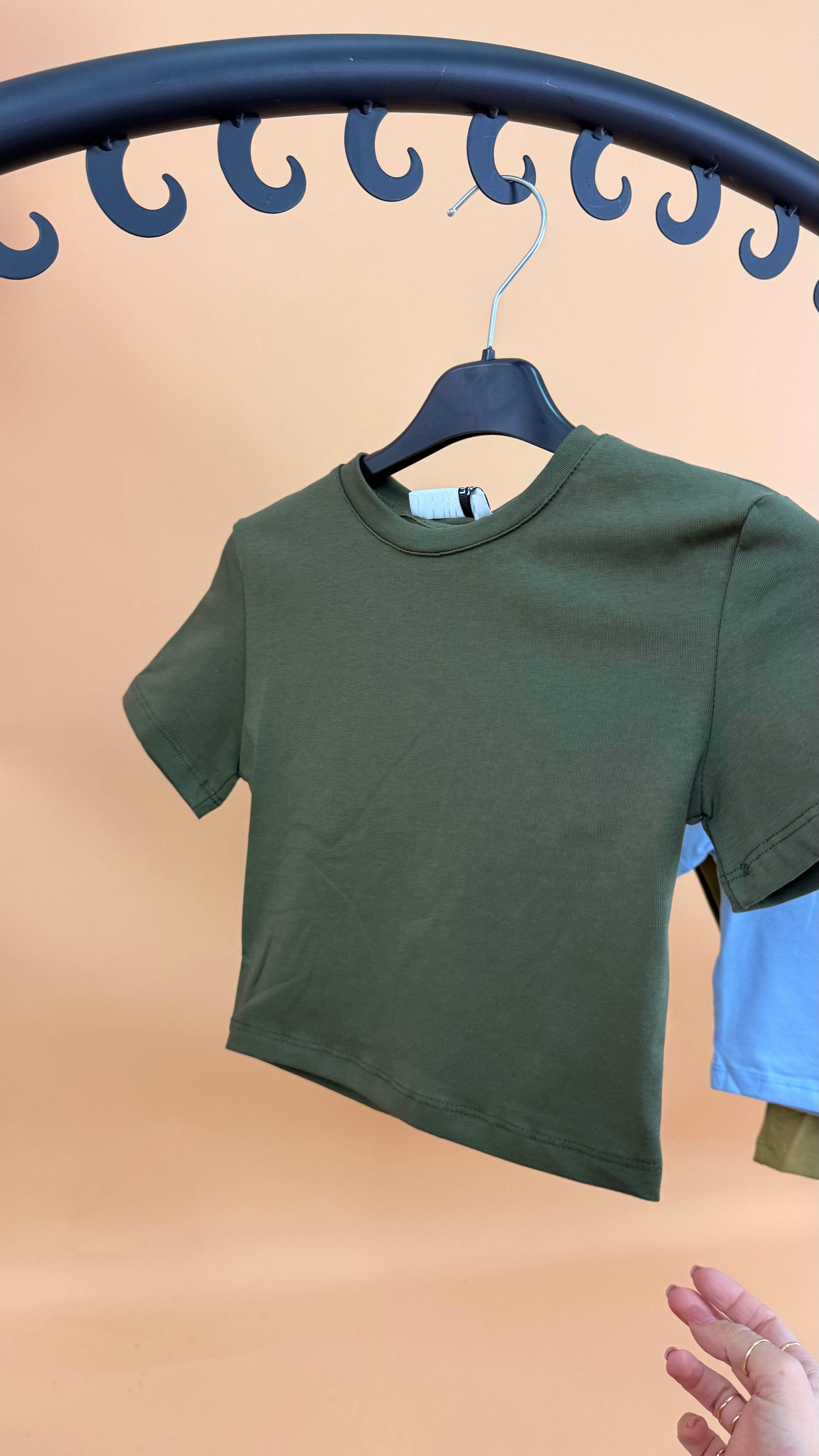T-SHIRT CROP LUMINA (vari colori)