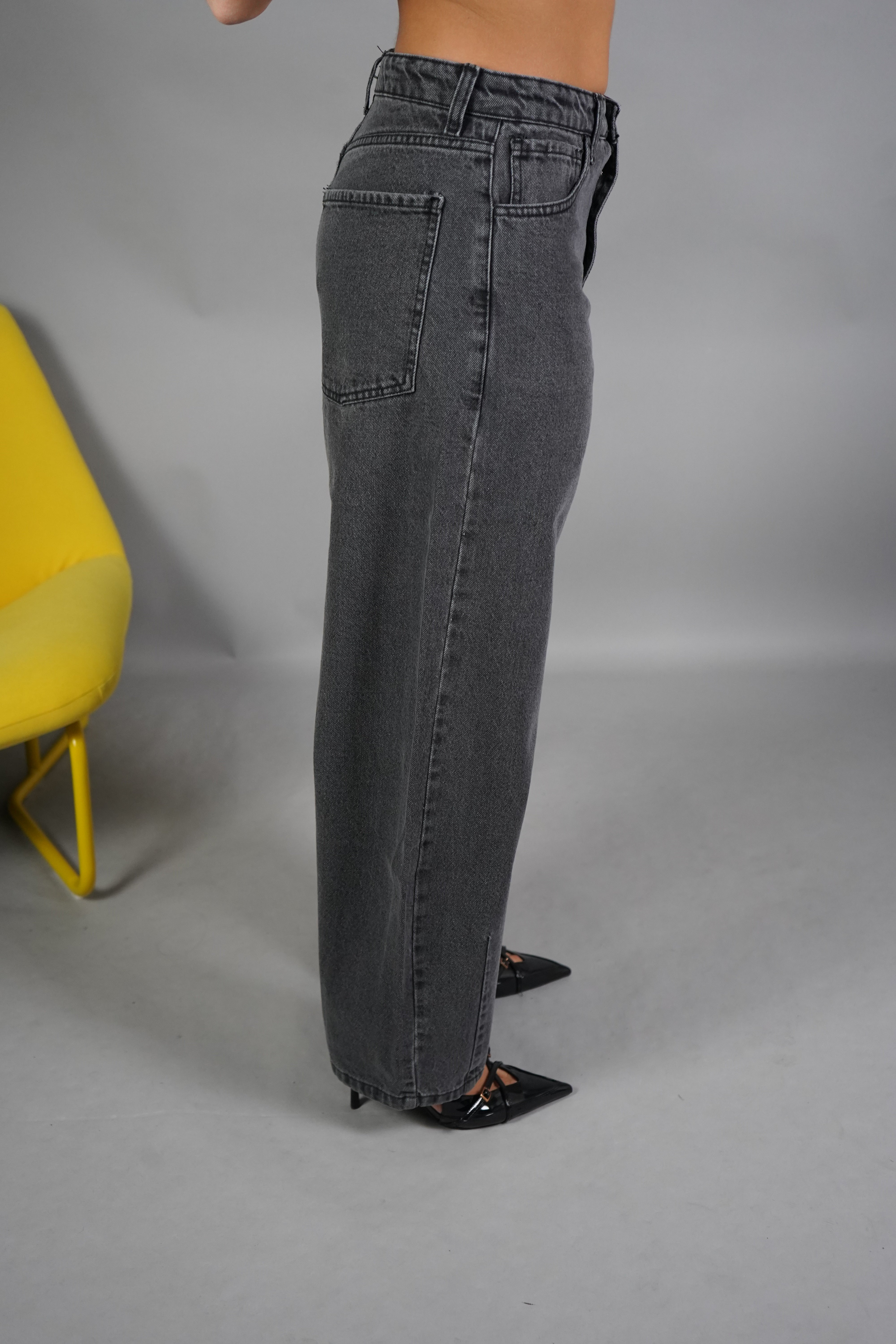 JEANS BARRELL GRIGIO