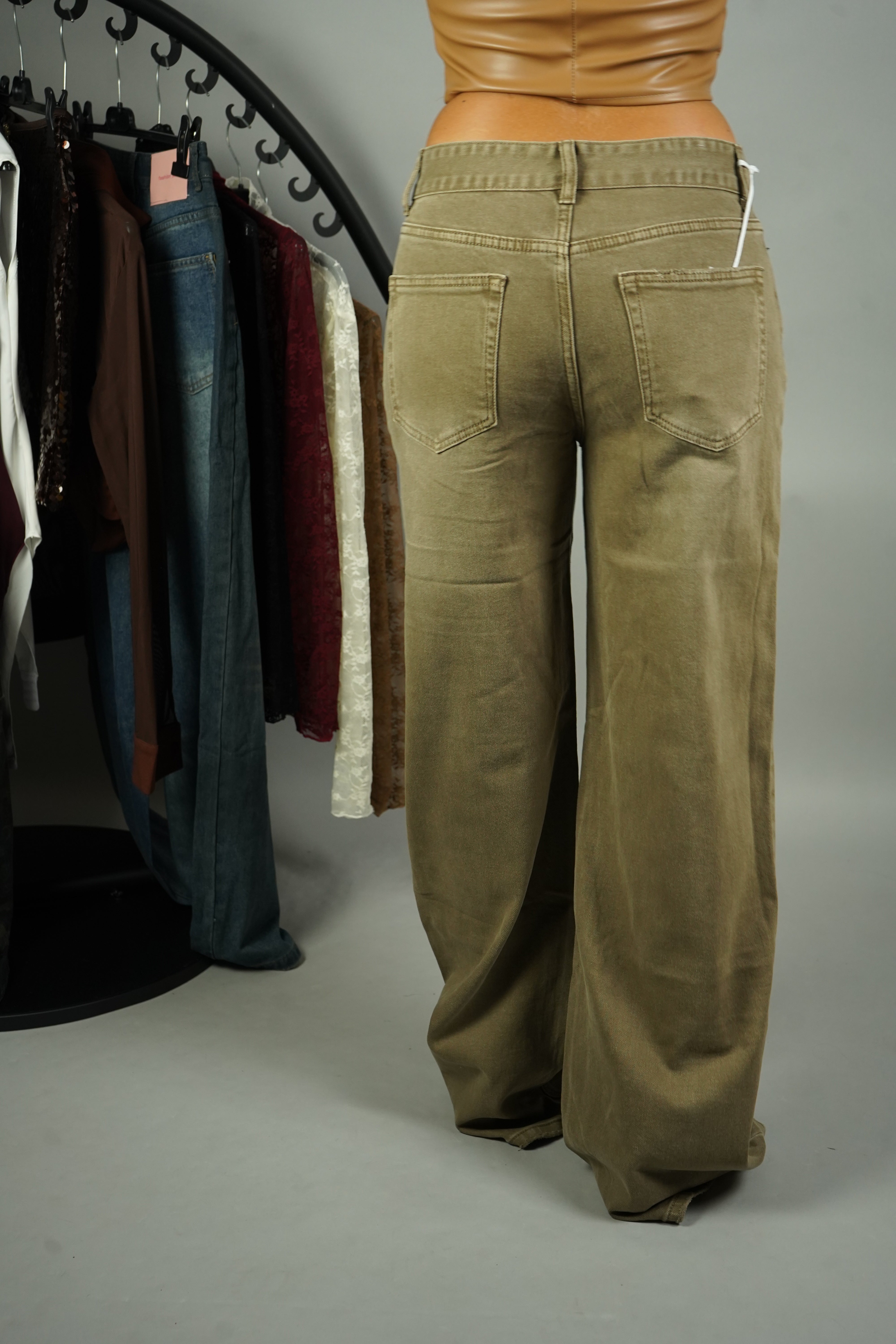 JEANS PALAZZO BEIGE