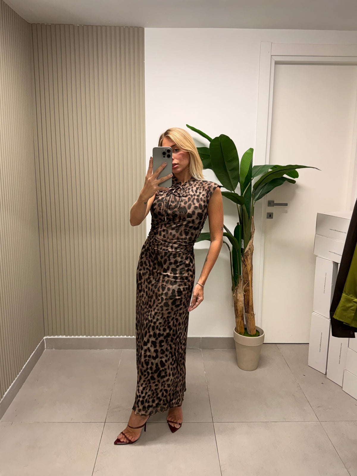 LONG DRESS ANIMALIER