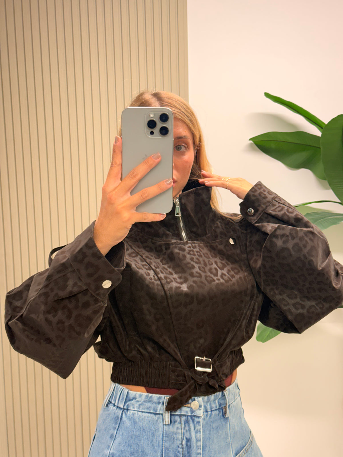 BOMBER ANIMALIER IMPERMEABILE