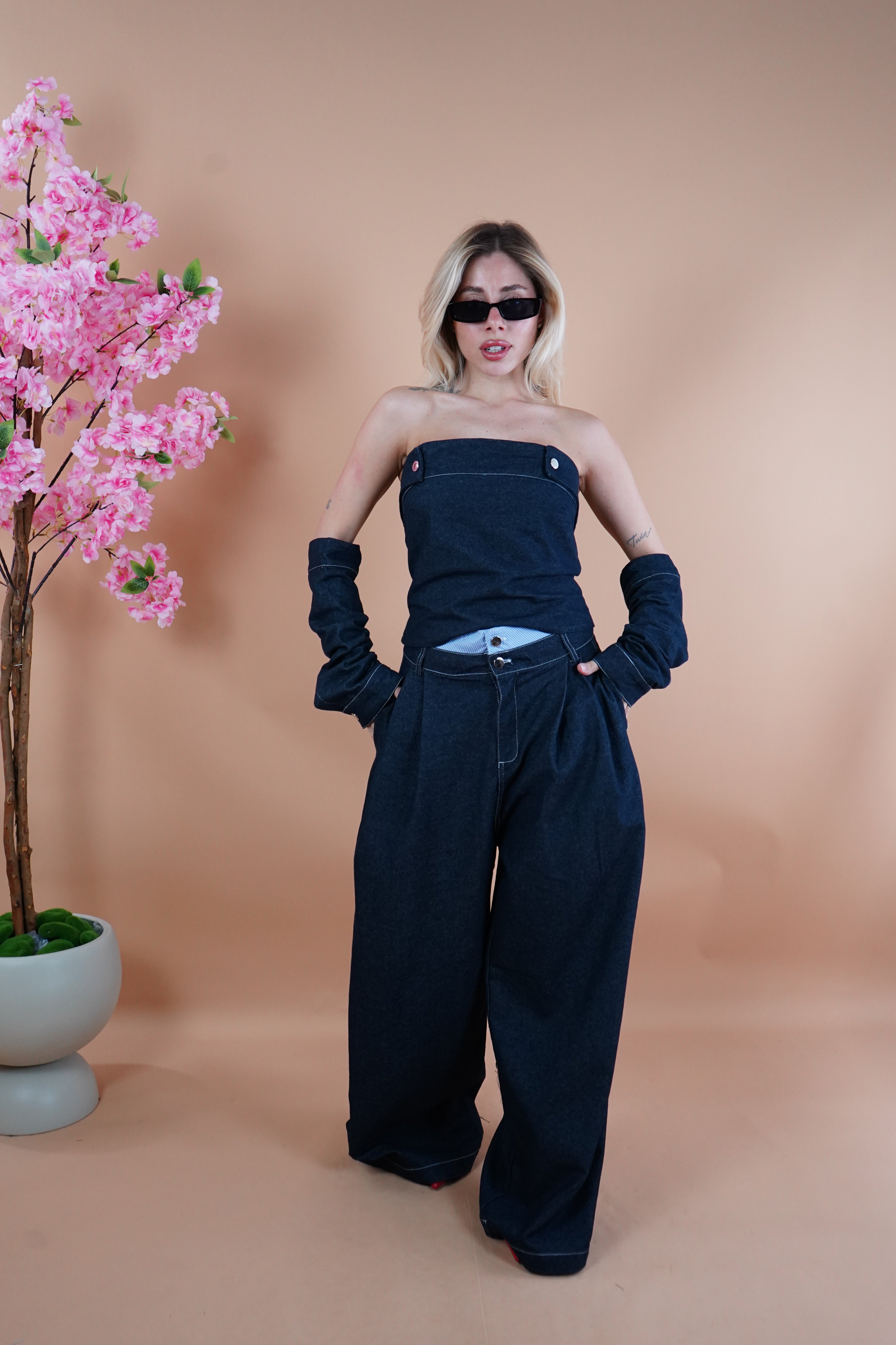 COORDINATO MARIKA DENIM SCURO