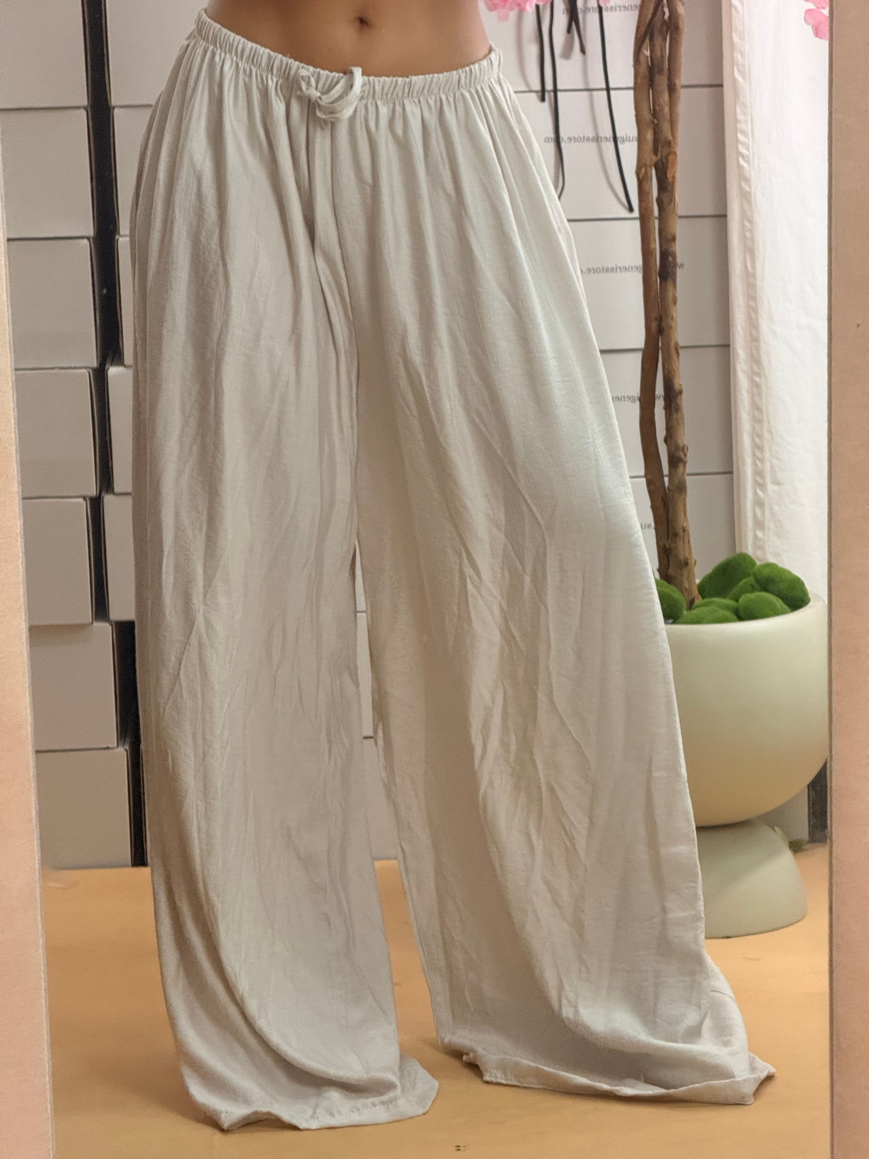 PANTALONE SOFT BIANCO LATTE