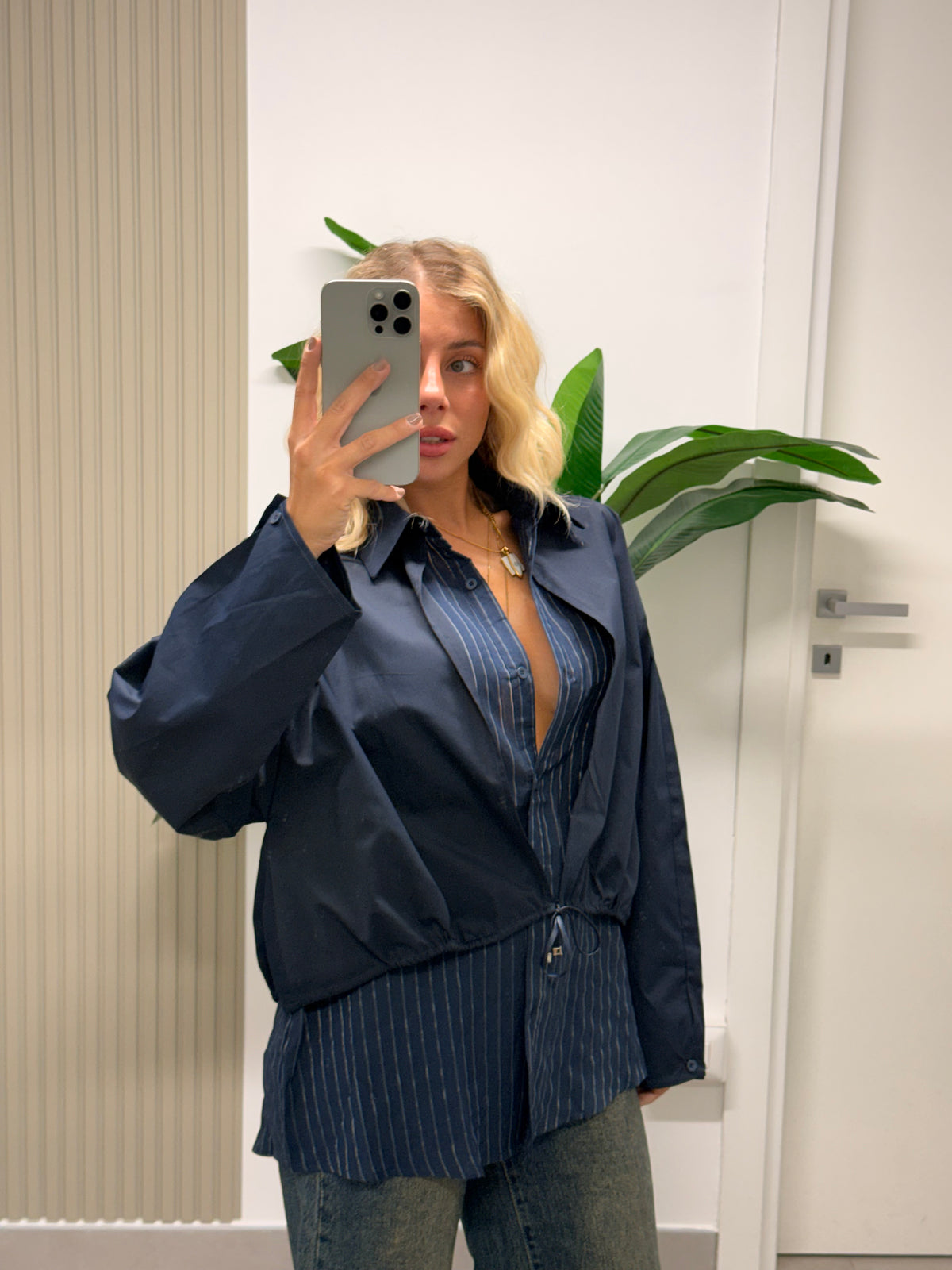 CAMICIA ANNA BLU