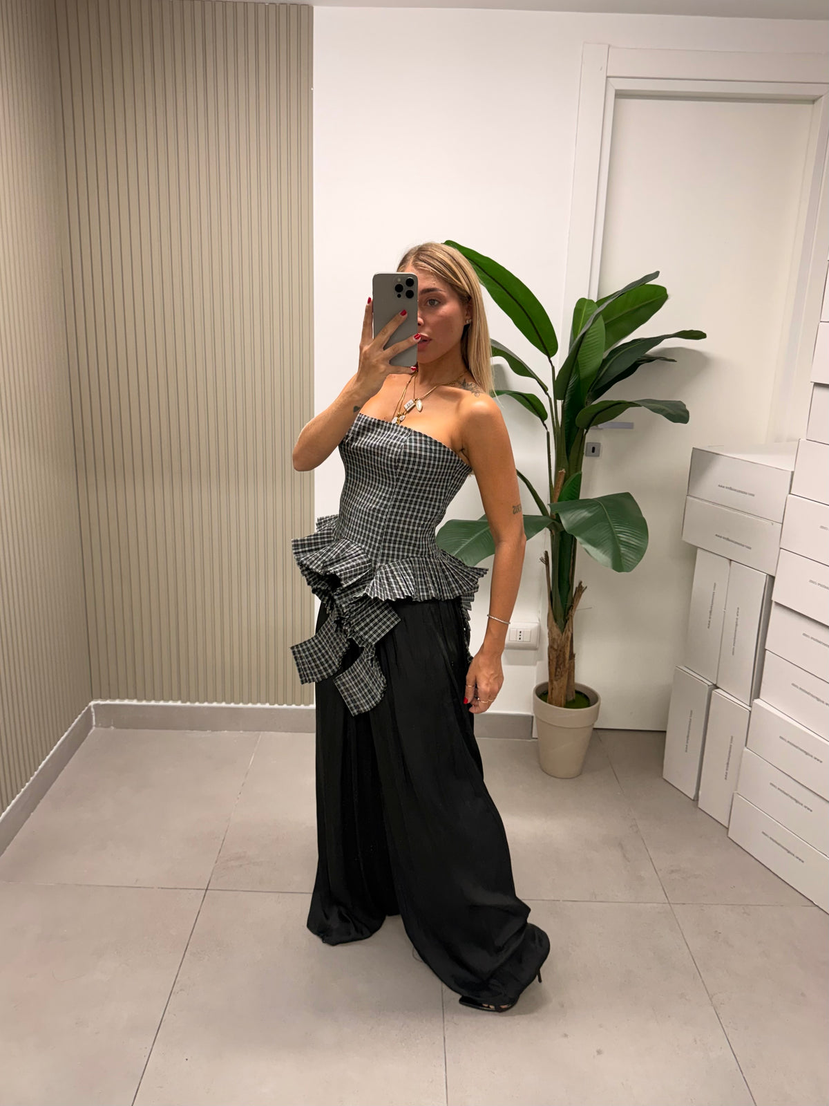 PANTALONE SOFT IN RASO