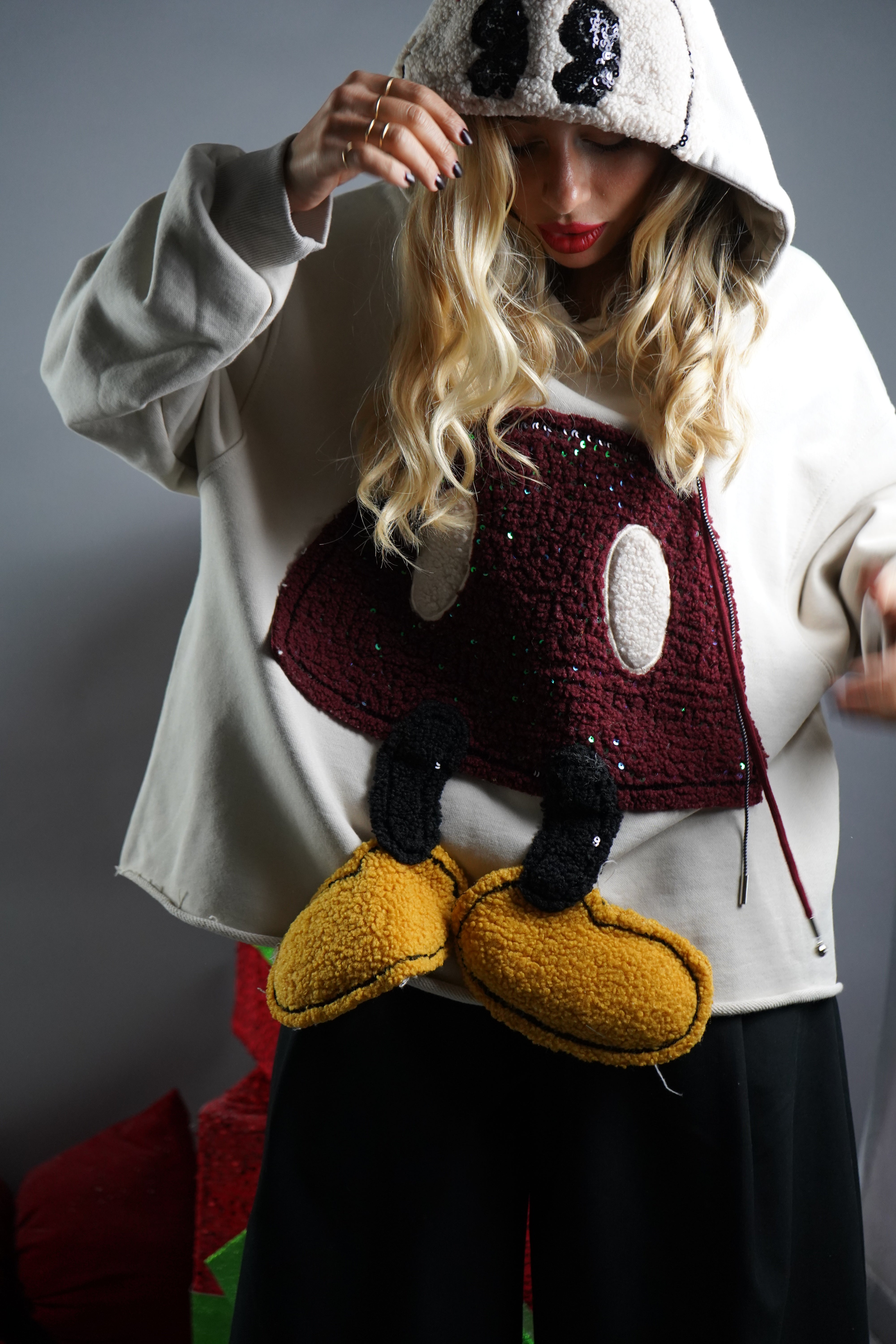 FELPA TOPOLINO LUX PANNA