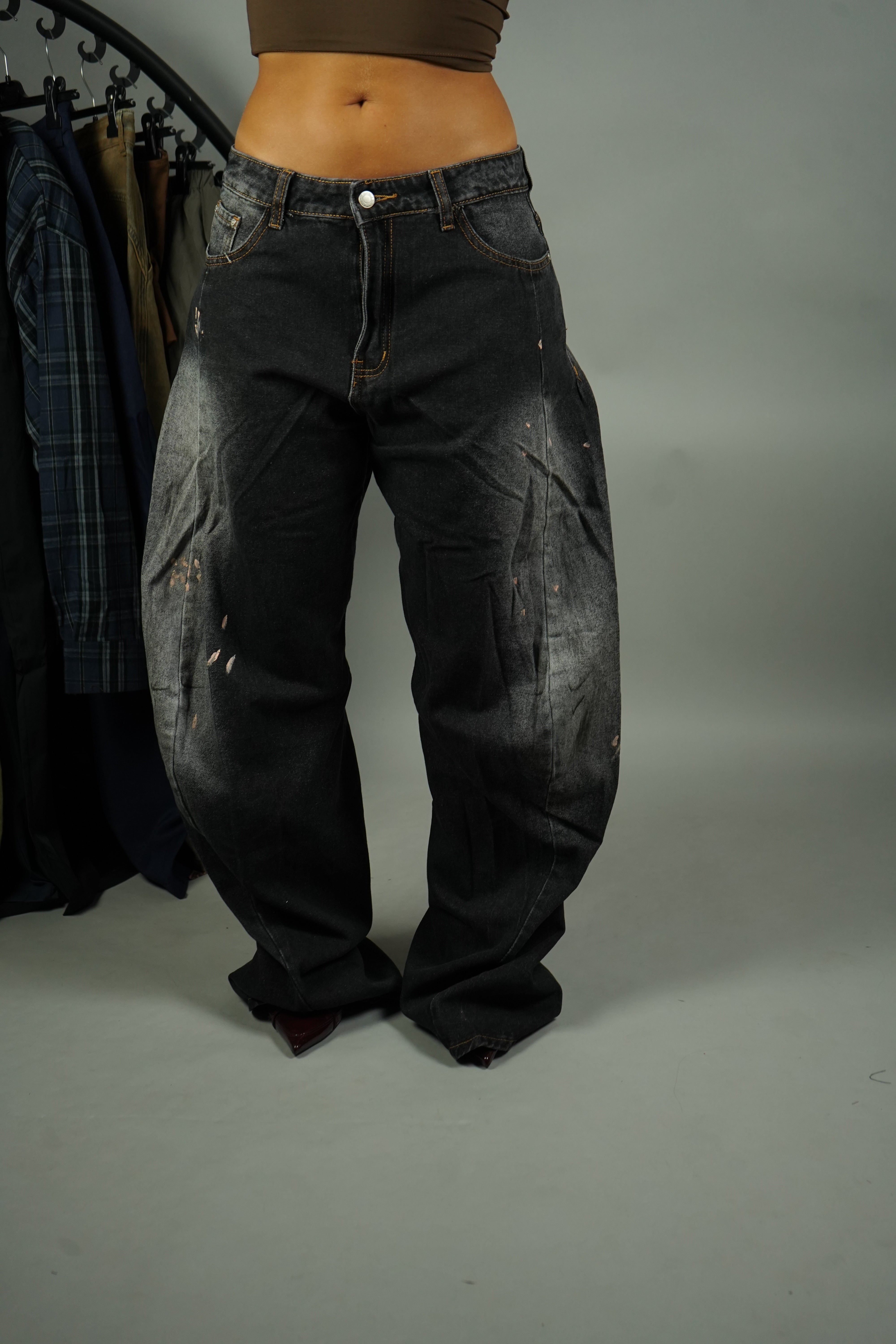 JEANS ACNE NERO