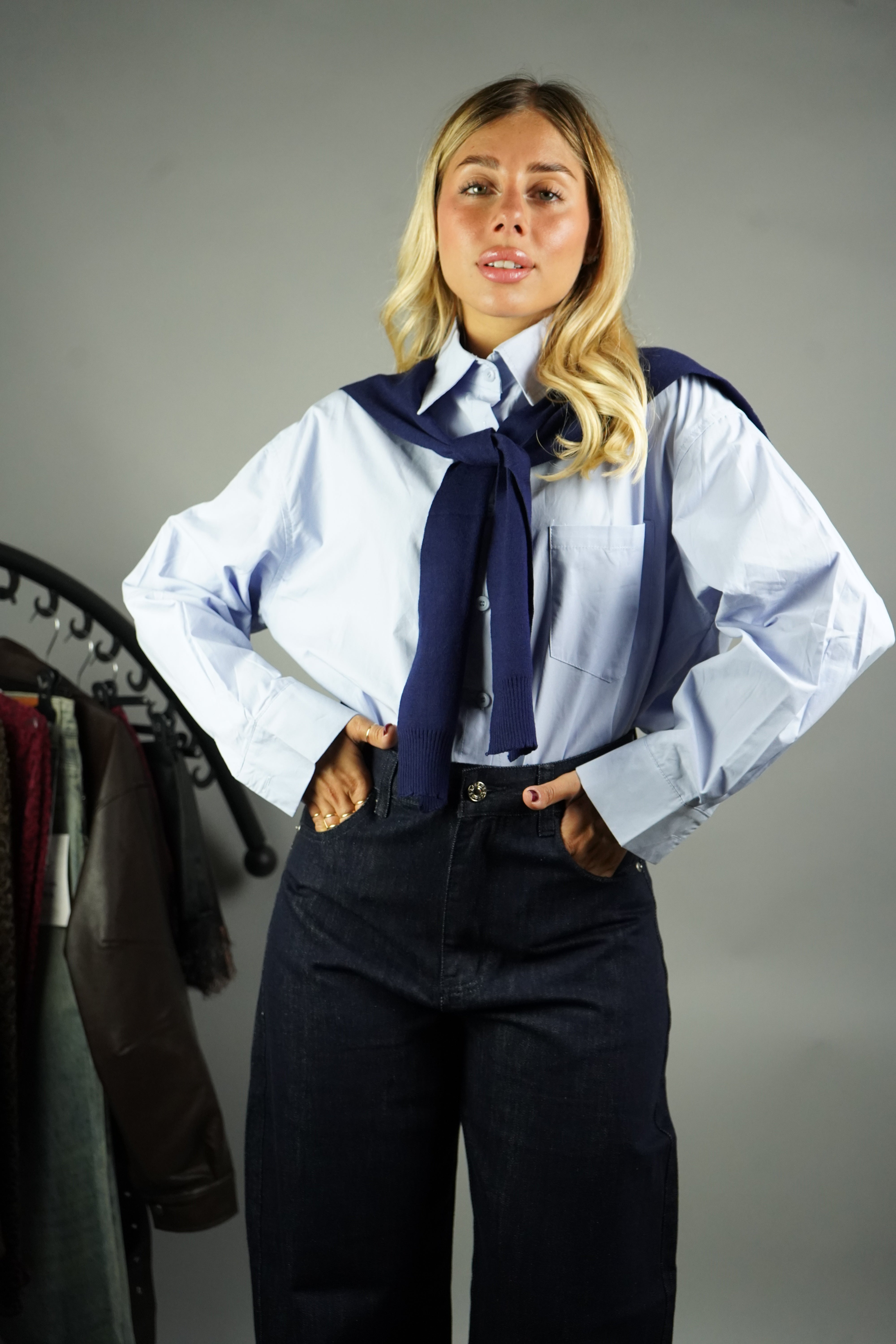 CAMICIA ILARIA AZZURRA
