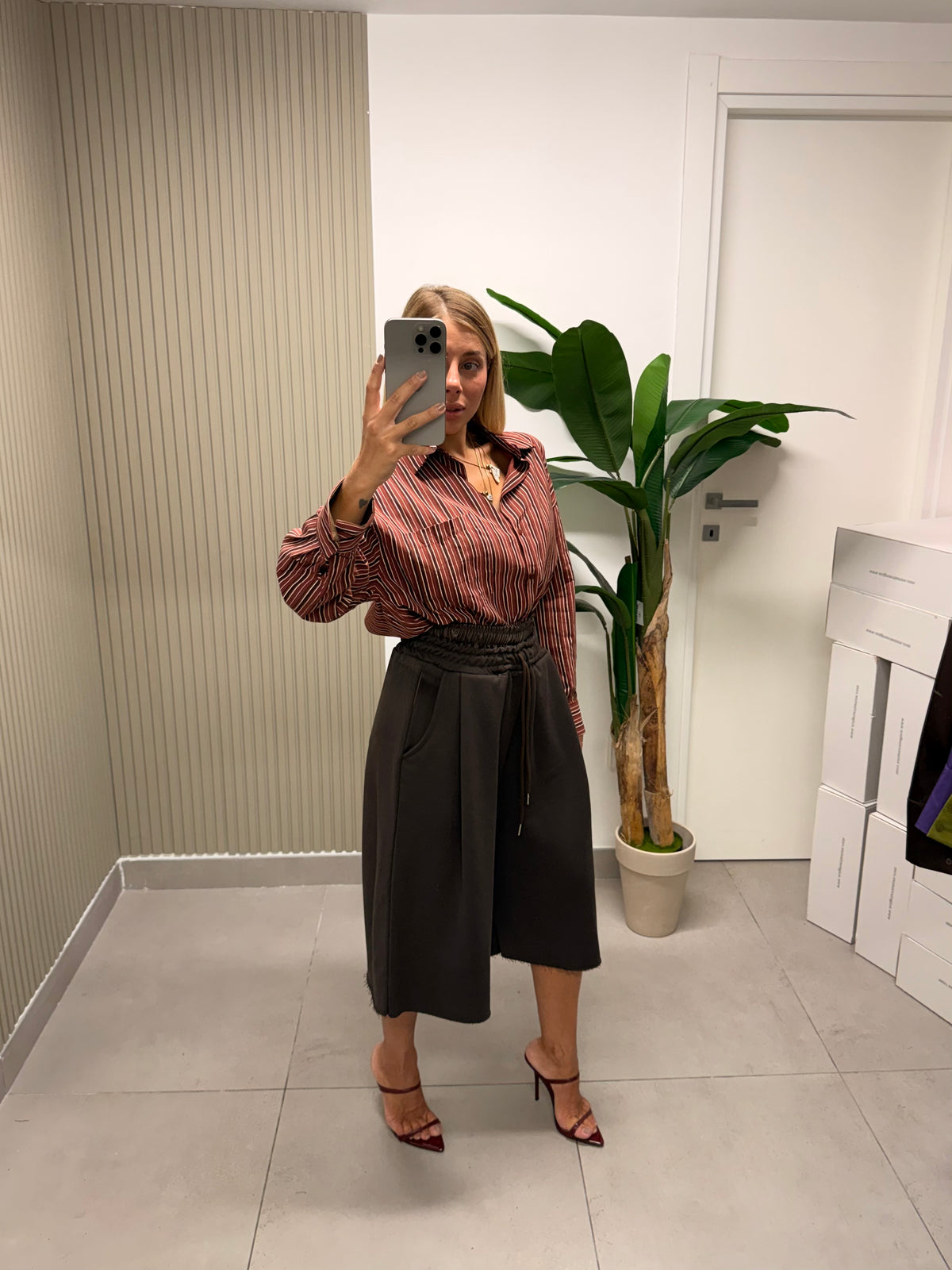 CAMICIA RIGHE RUGGINE