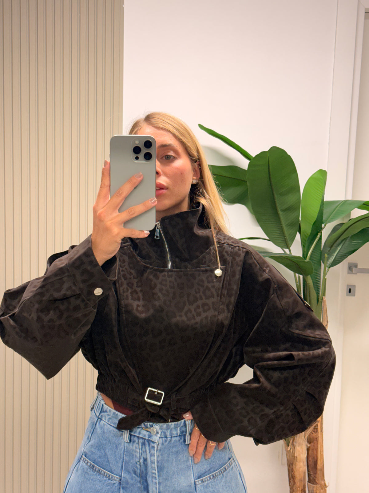 BOMBER ANIMALIER IMPERMEABILE