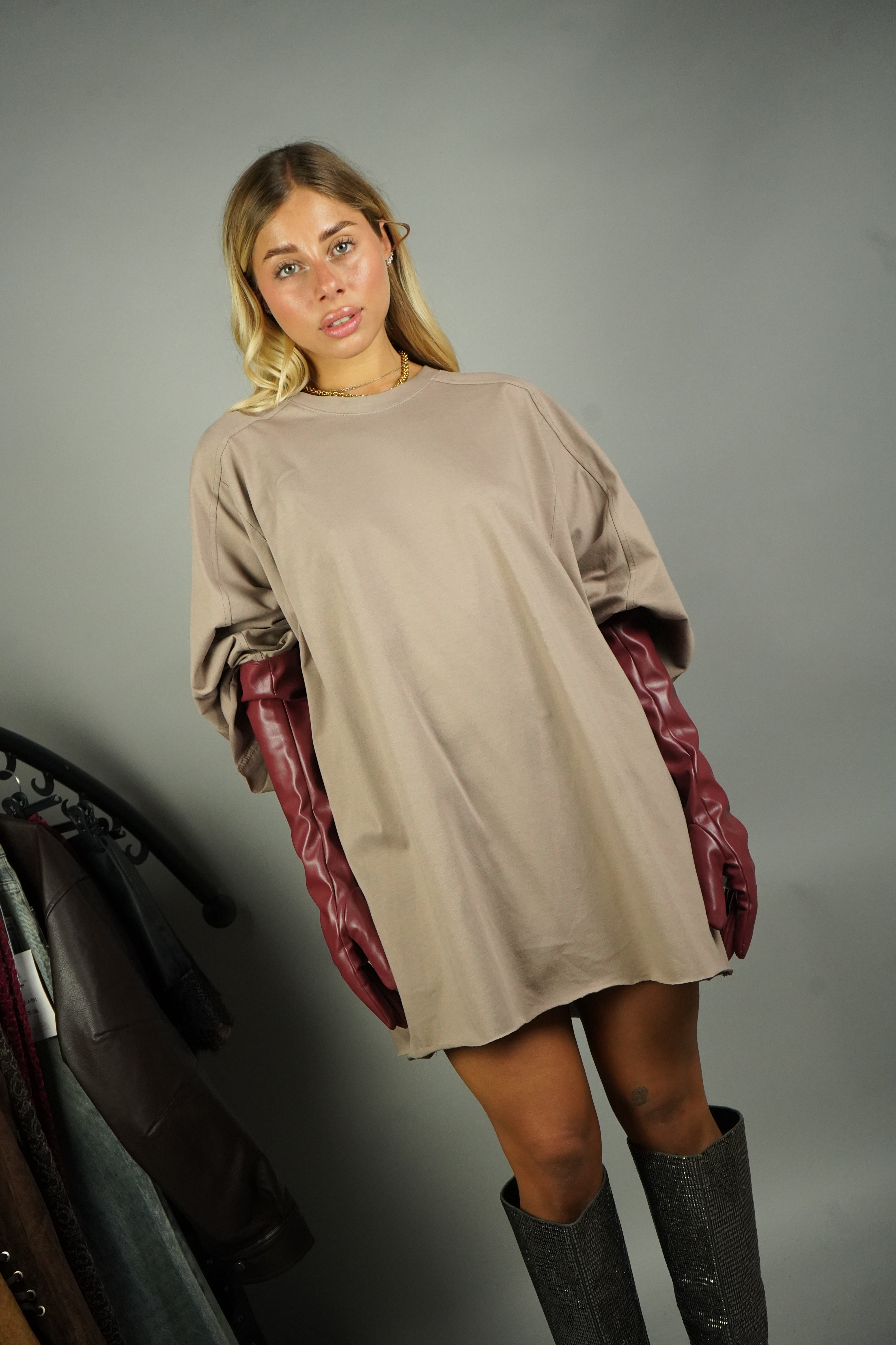 MAXI T-SHIRT WEST BEIGE