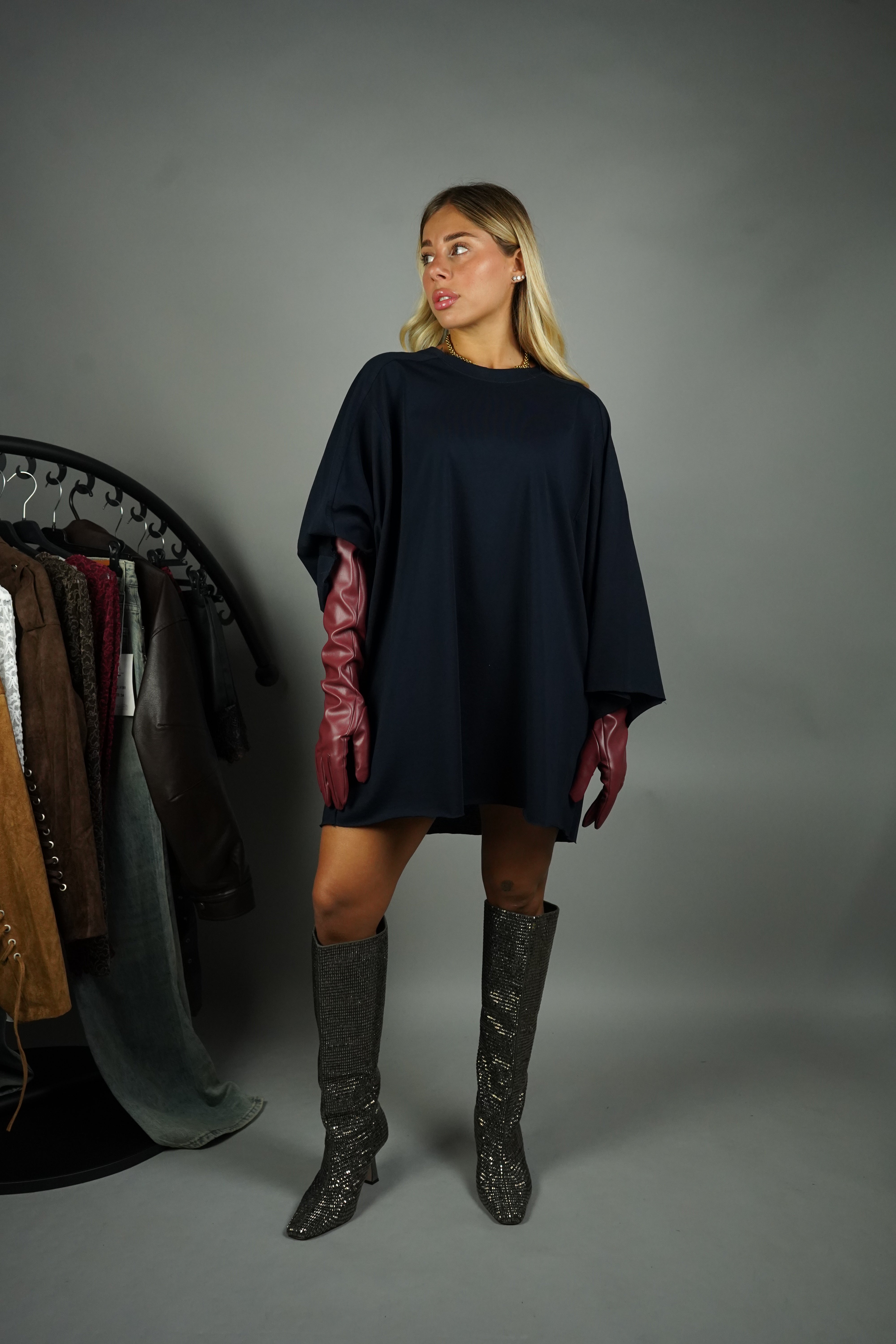 MAXI T-SHIRT WEST BLU