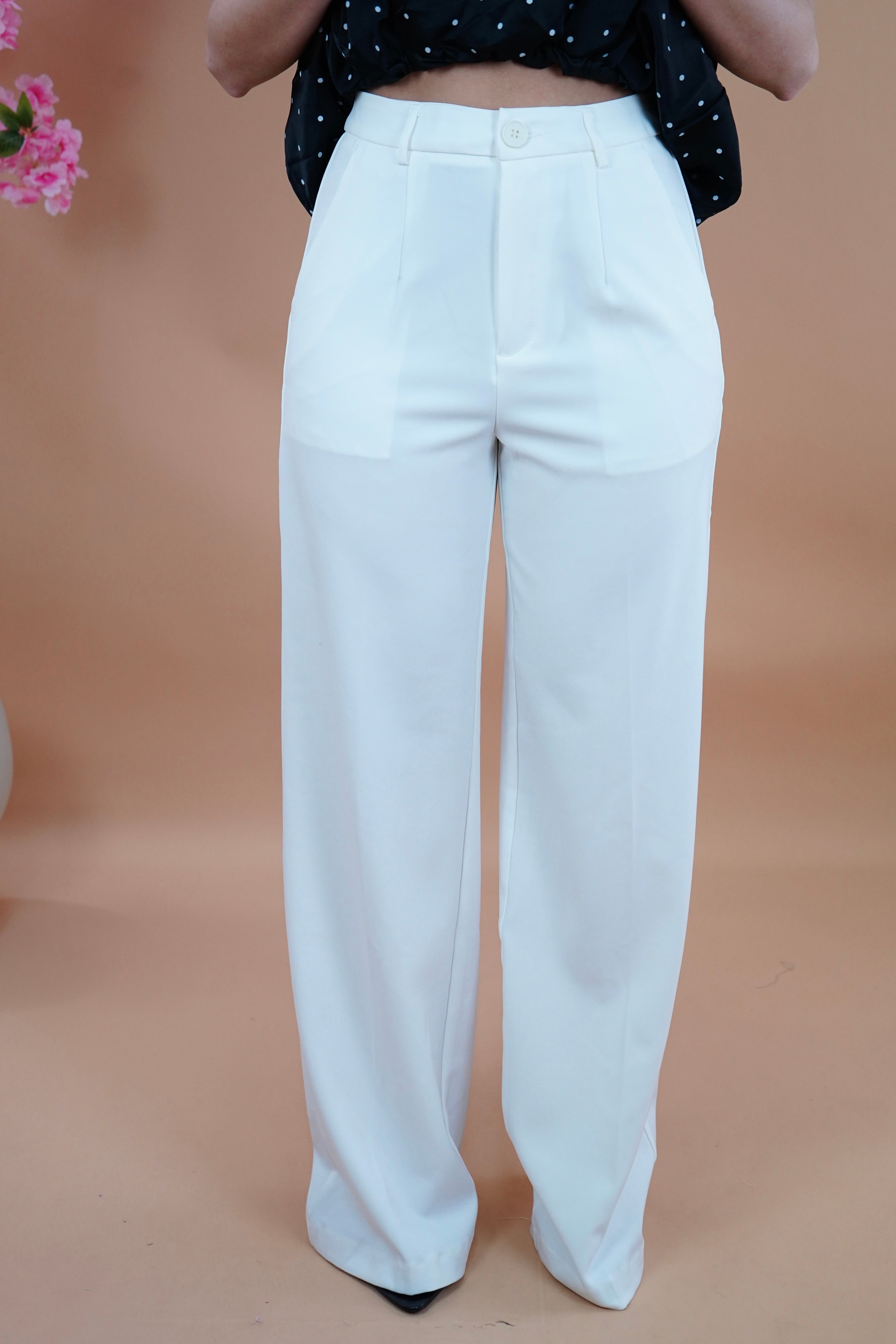 PANTALONE OFFICE BIANCO