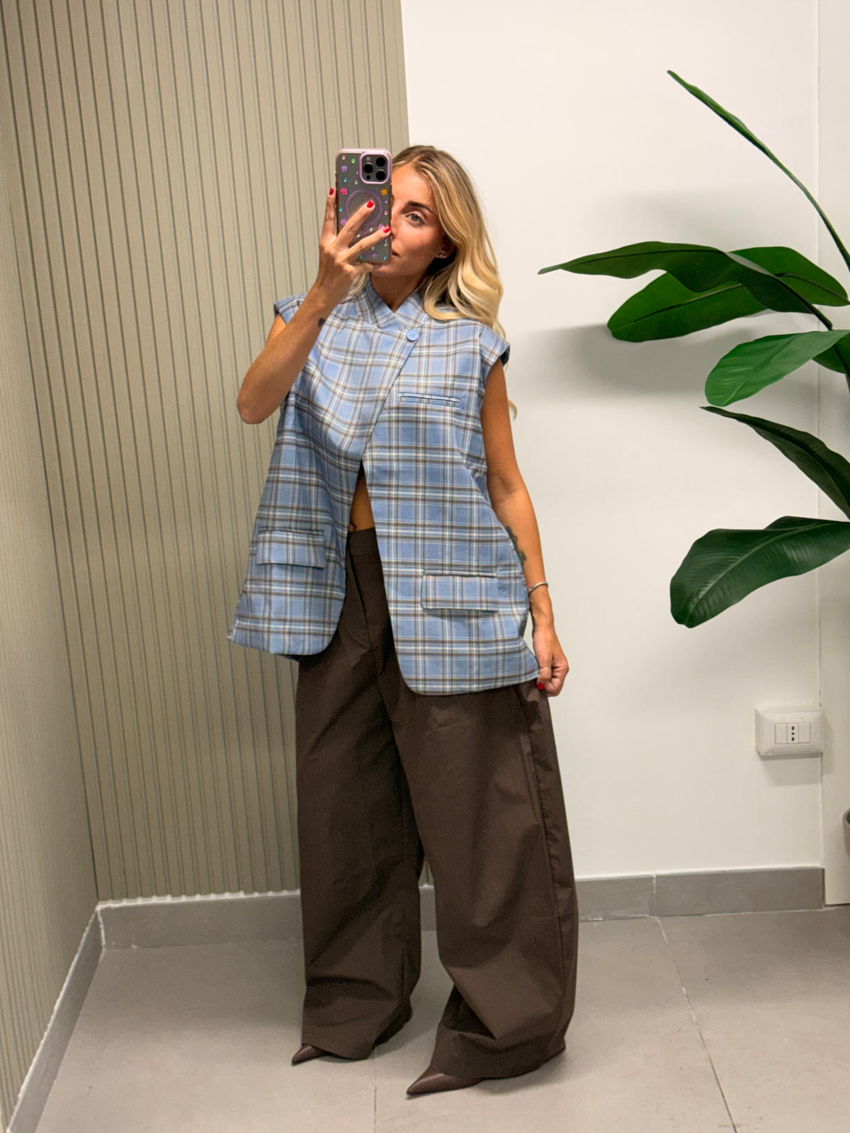 PANTALONE GIADA MARRONE