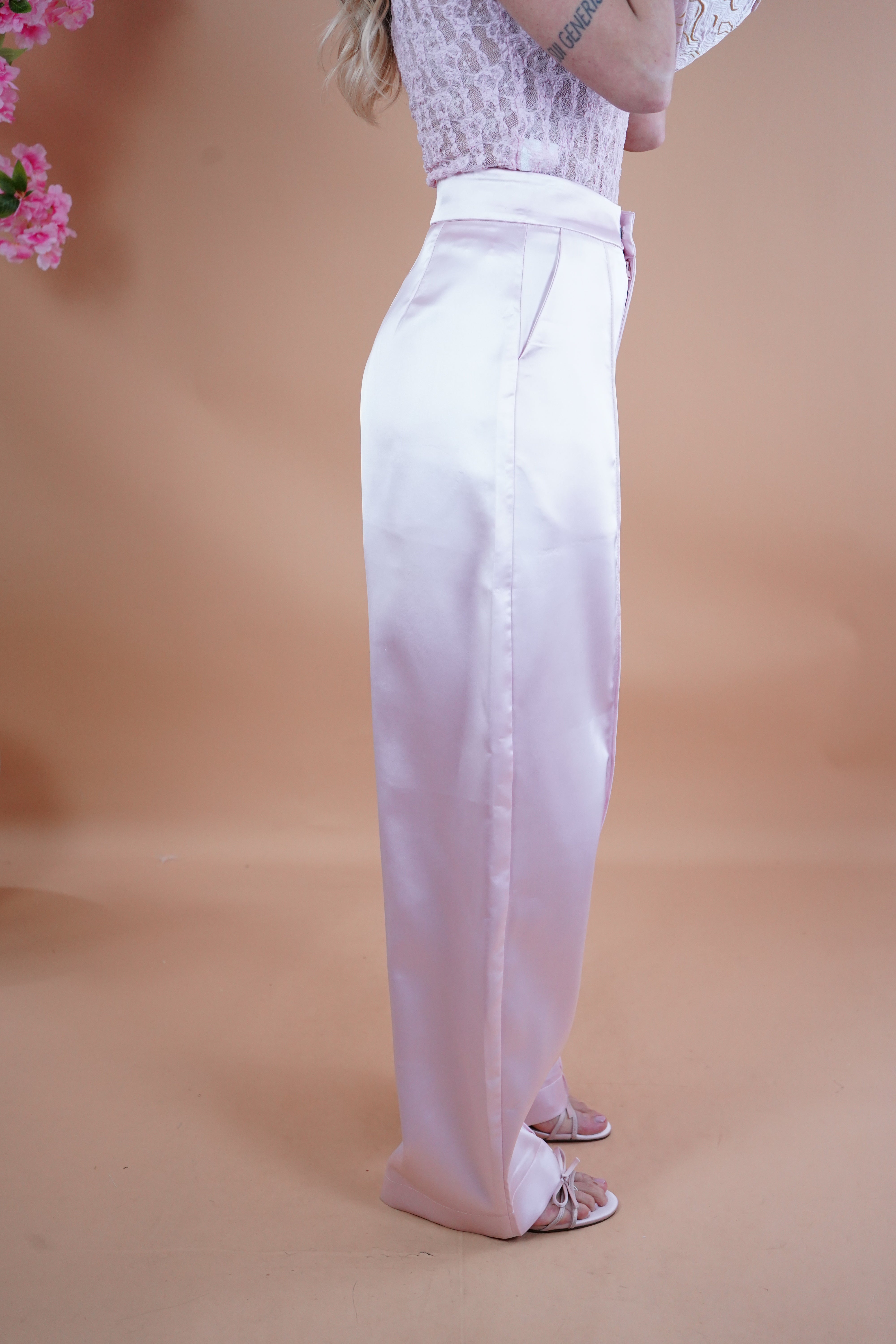 PANTALONE BALLON RASO ROSA