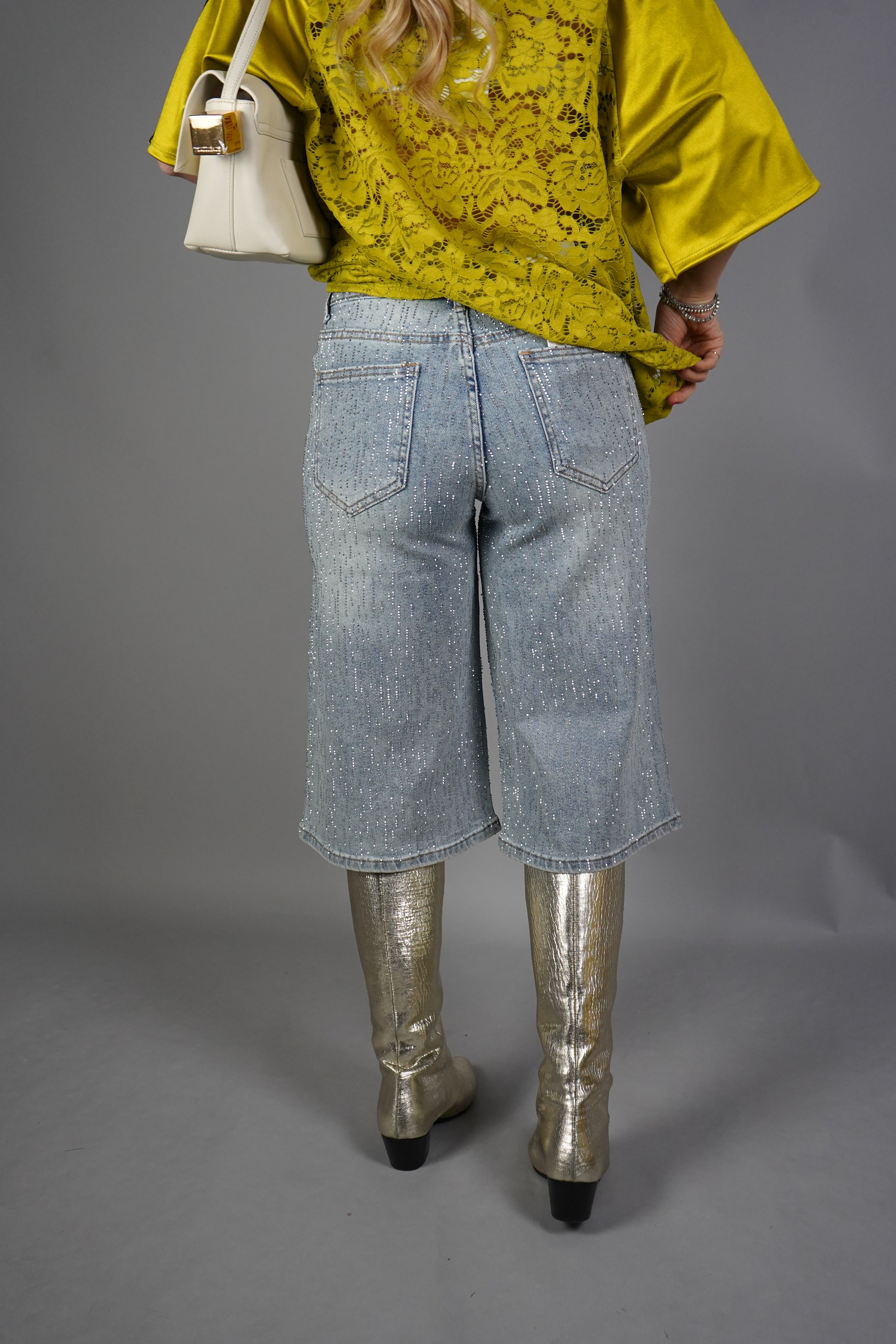 BERMUDA STRASS DENIM CHIARO