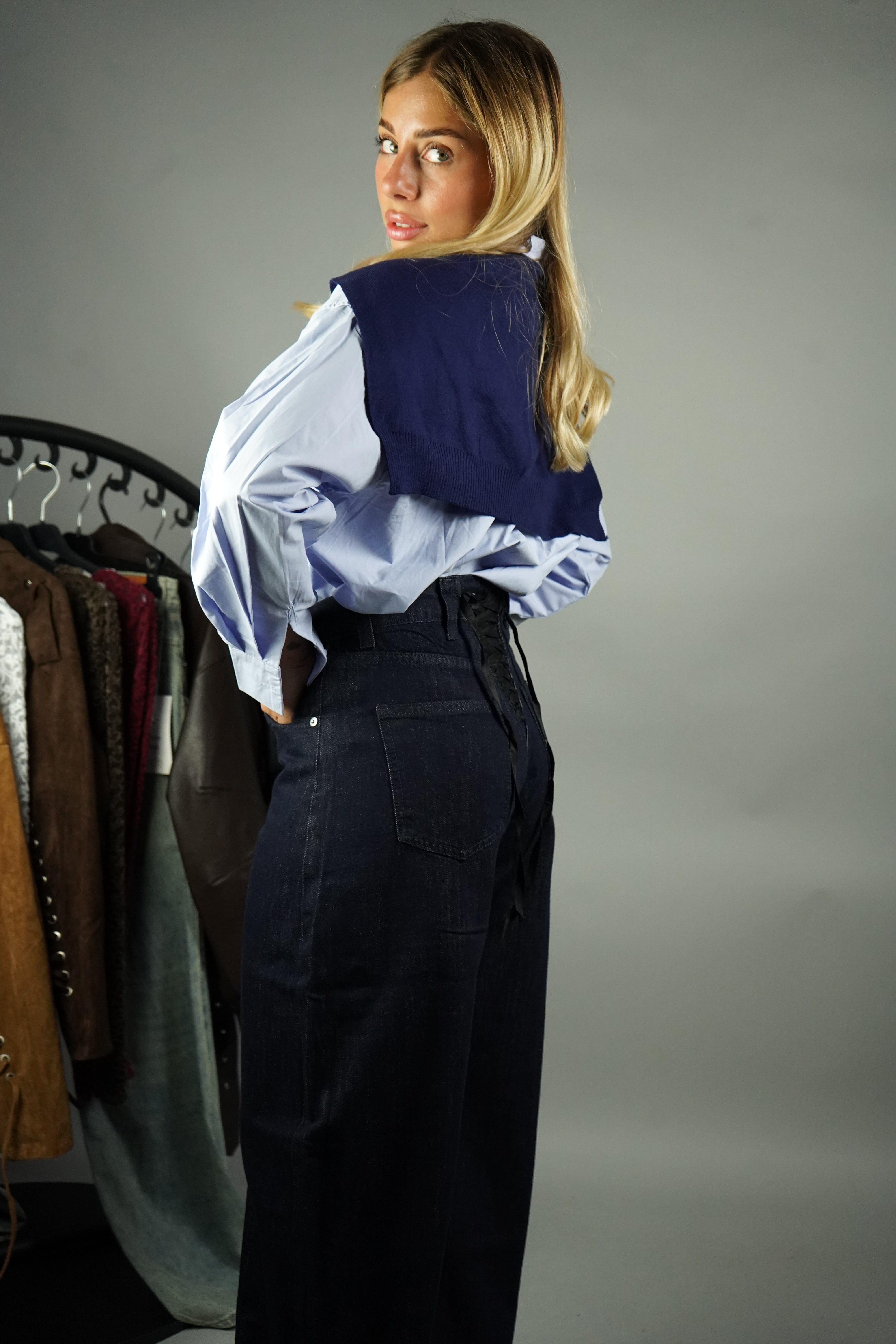 CAMICIA ILARIA AZZURRA