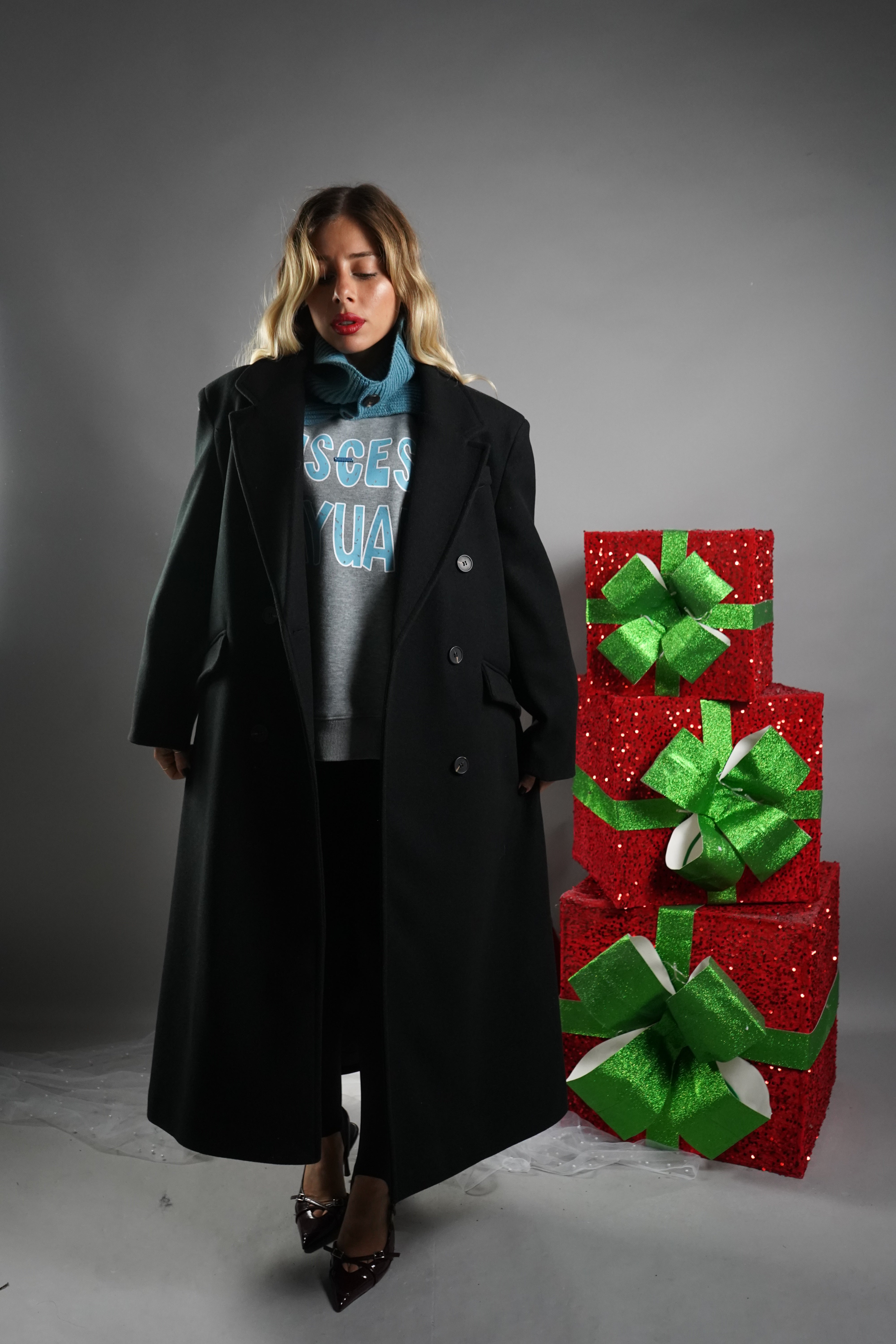 CAPPOTTO DOPPIOPETTO WEST NERO