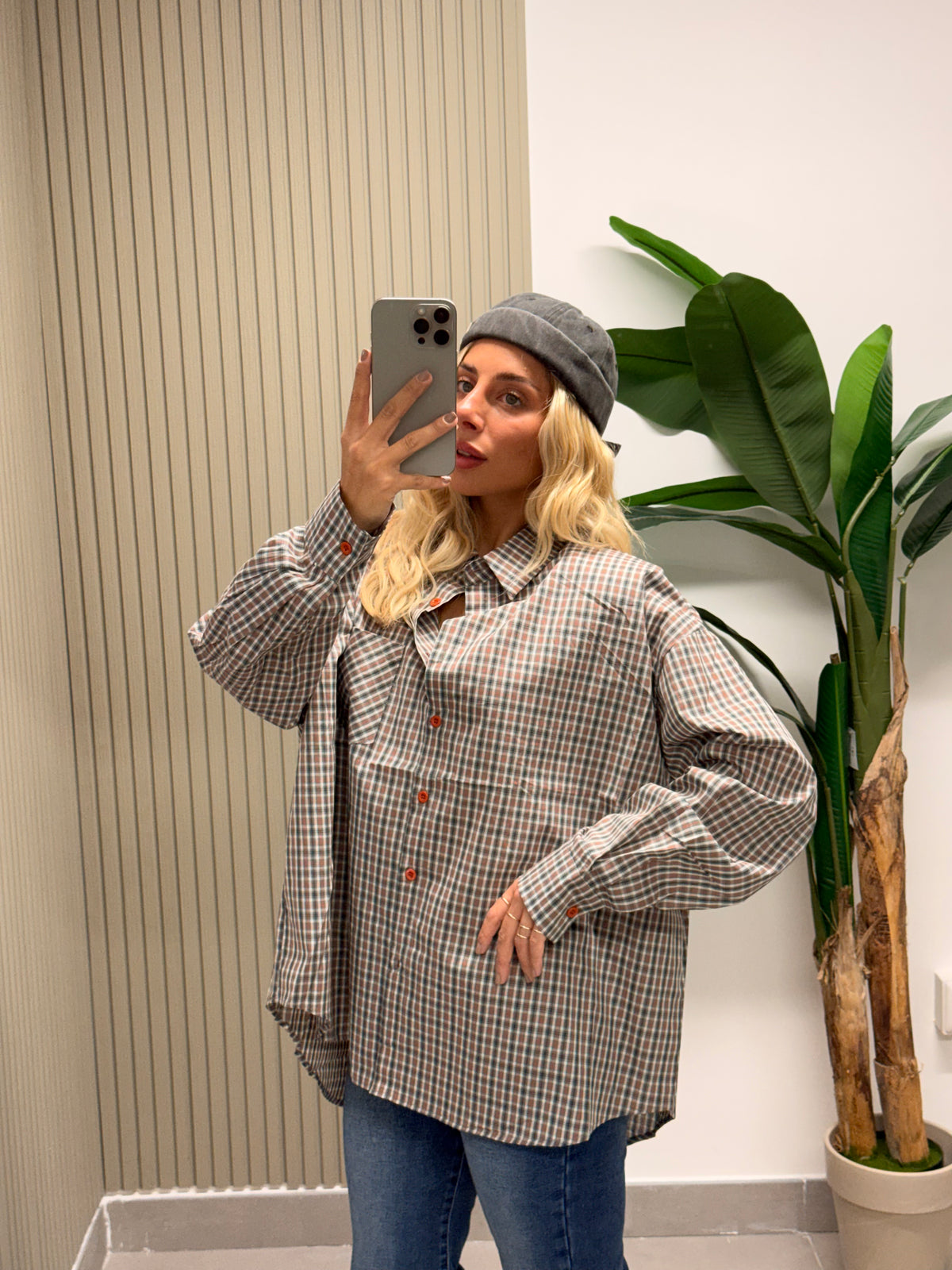 CAMICIA CON SPALLINA BOTTONI ARANCIO