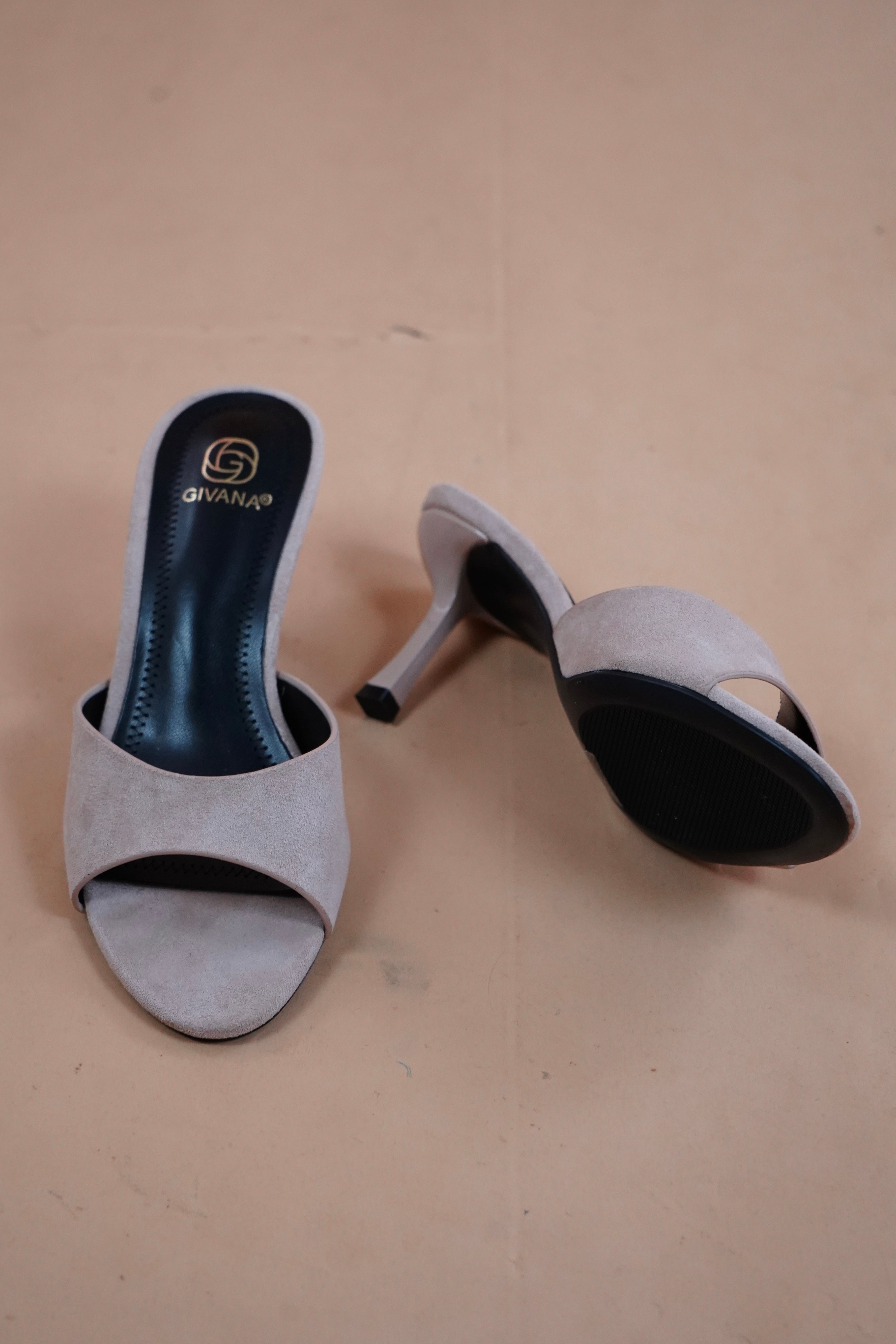 SABOT TAUPE IN CAMOSCIO