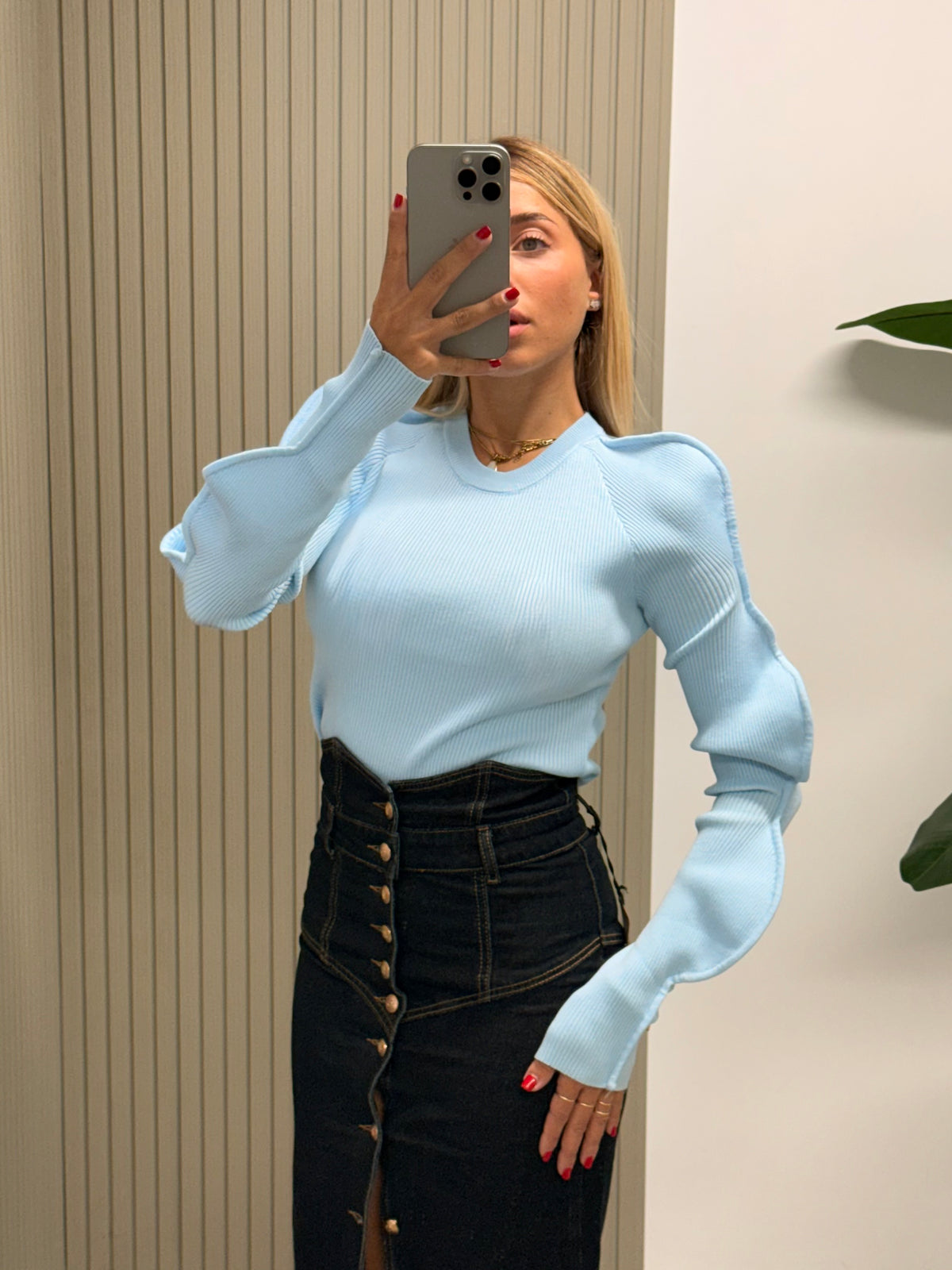 MAGLIA NUVOLA AZZURRA